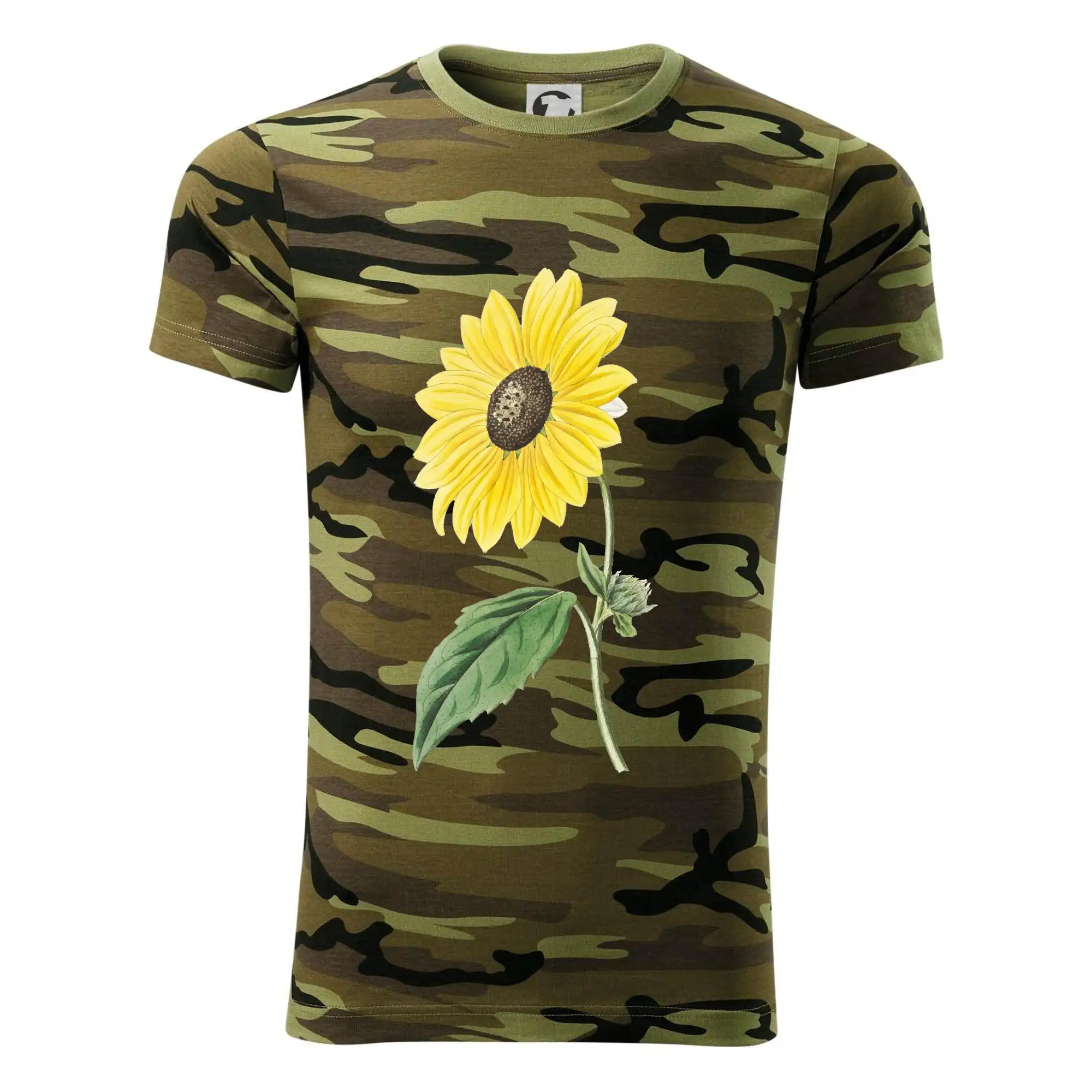 Slunečnice otočená