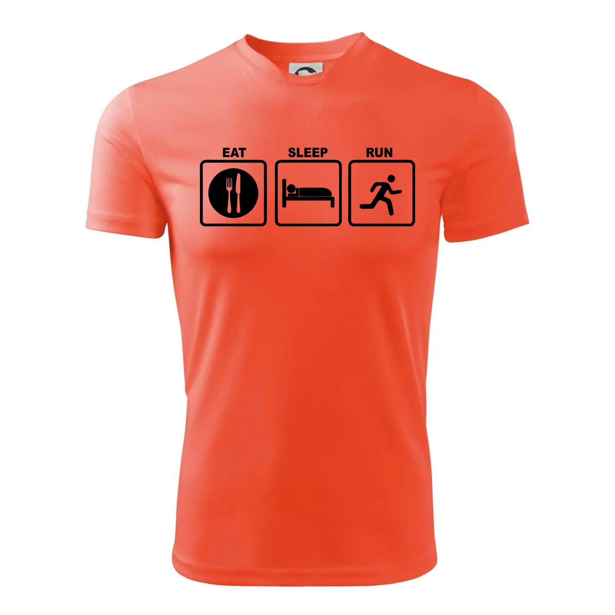 Eat sleep run čtverce