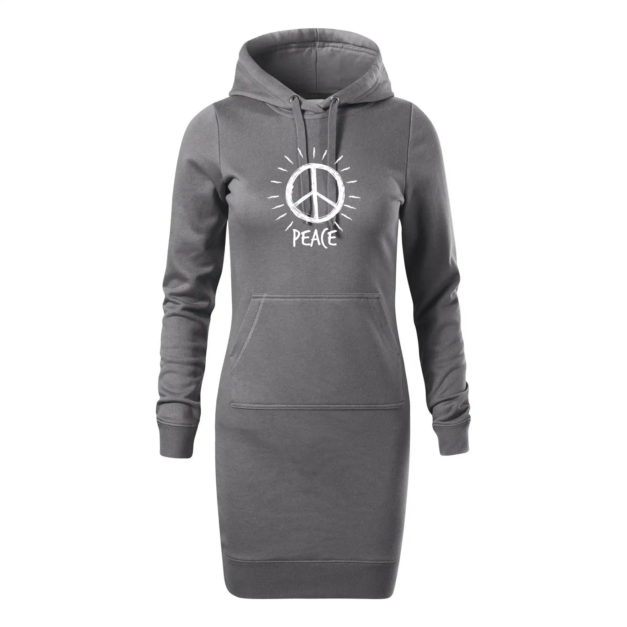 Peace symbol černobílý