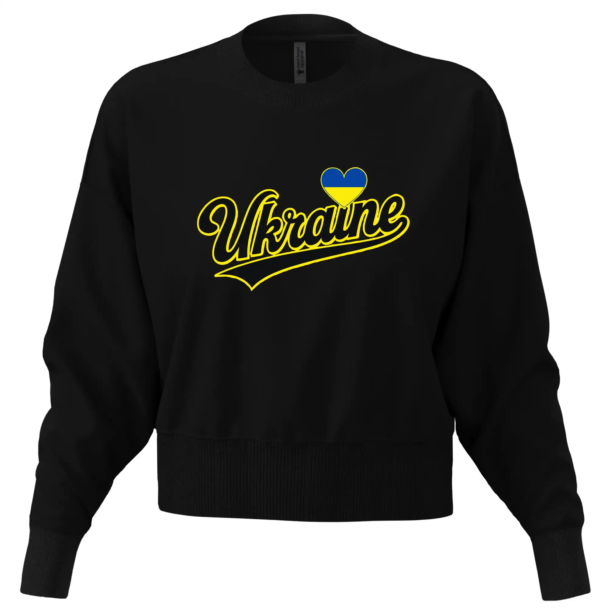 Ukraine - nápis černý