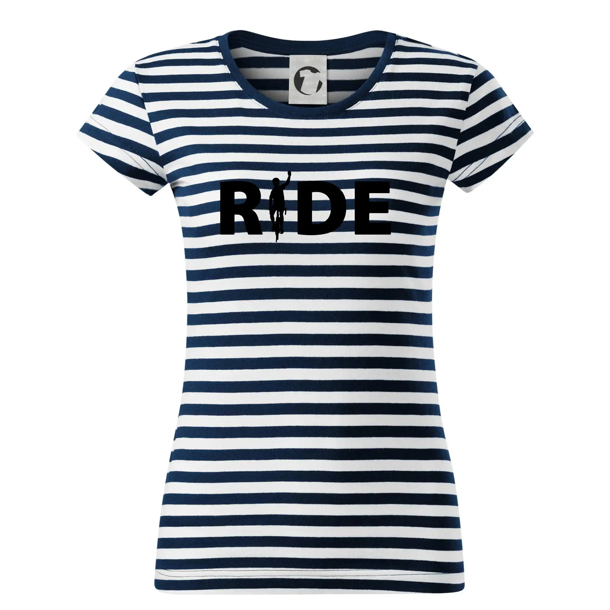 Ride - nápis s cyklistou