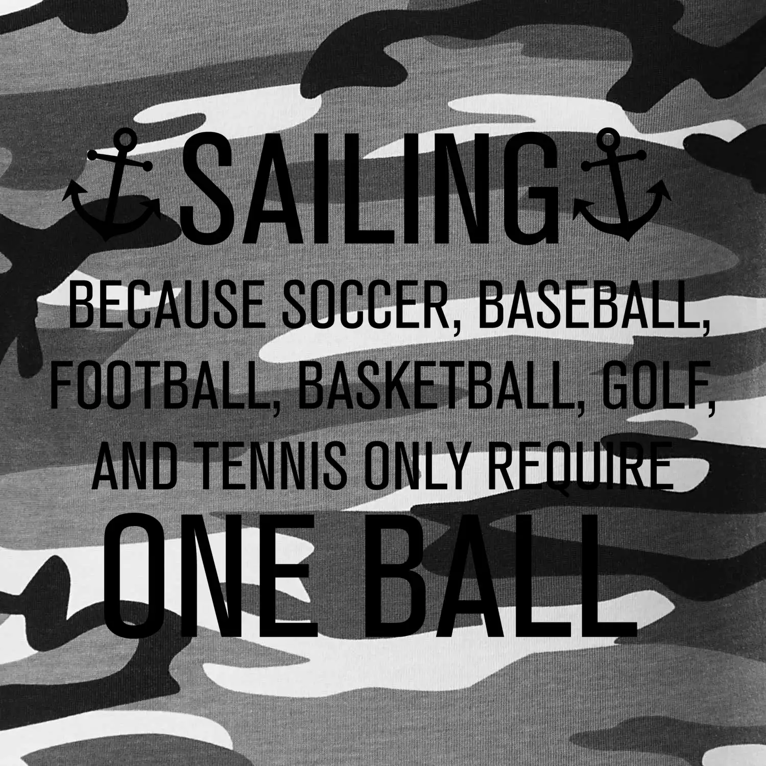 Sailing beacause one ball