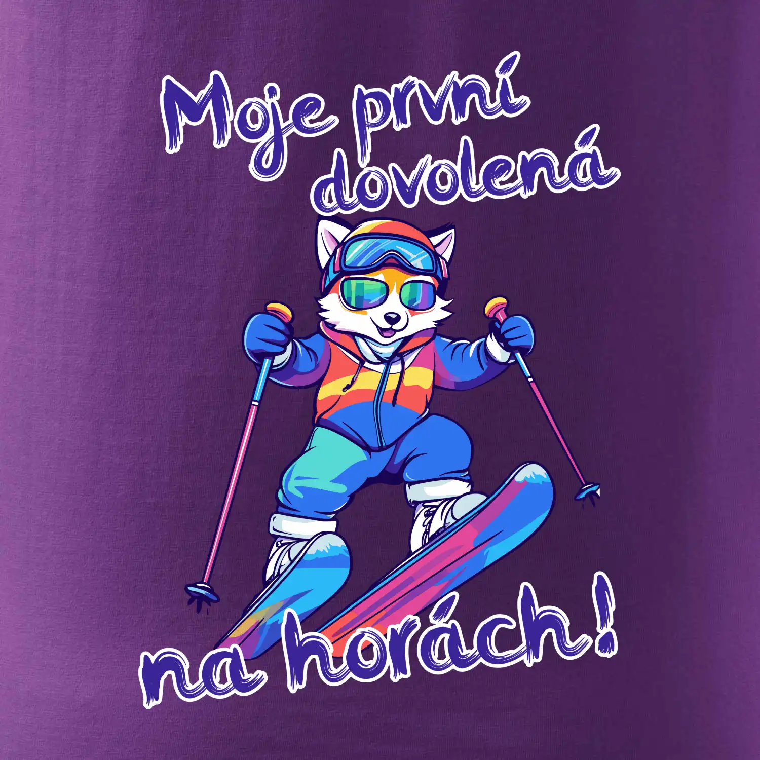 Moje první dovolená na horách modrá liška