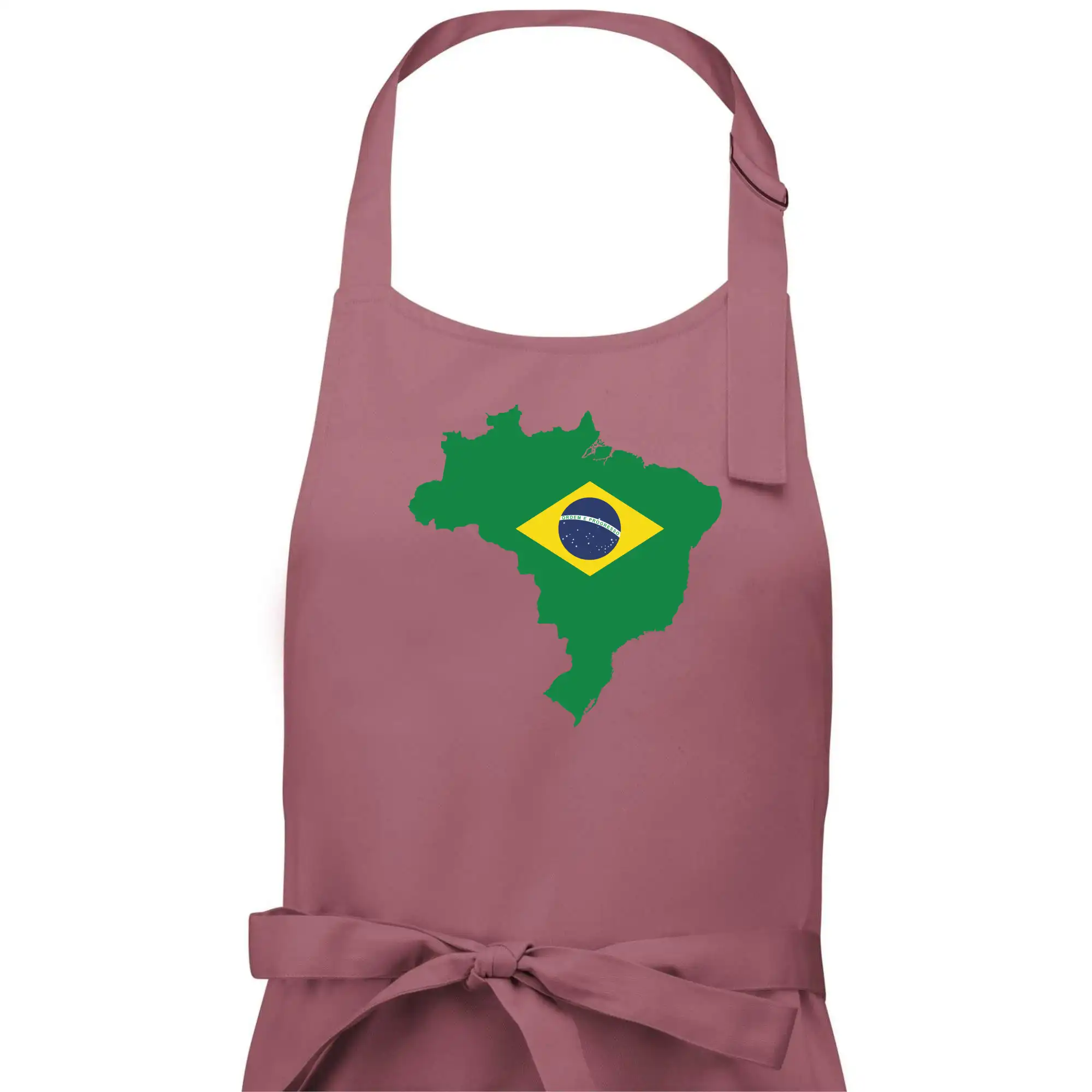 Brazílie vlajka v mapě