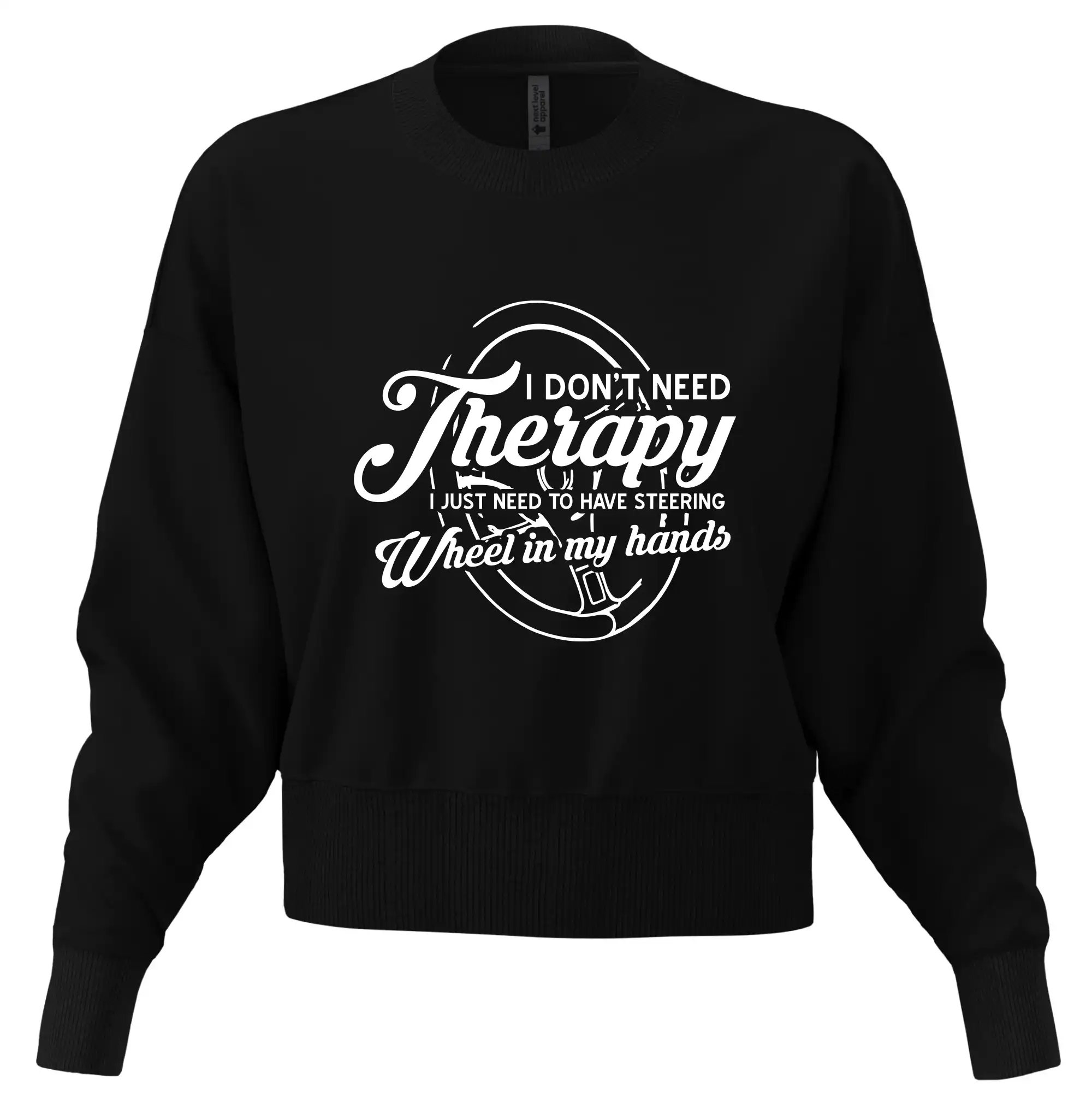 Kulatý nápis - I don't need therapy wheel in my hands