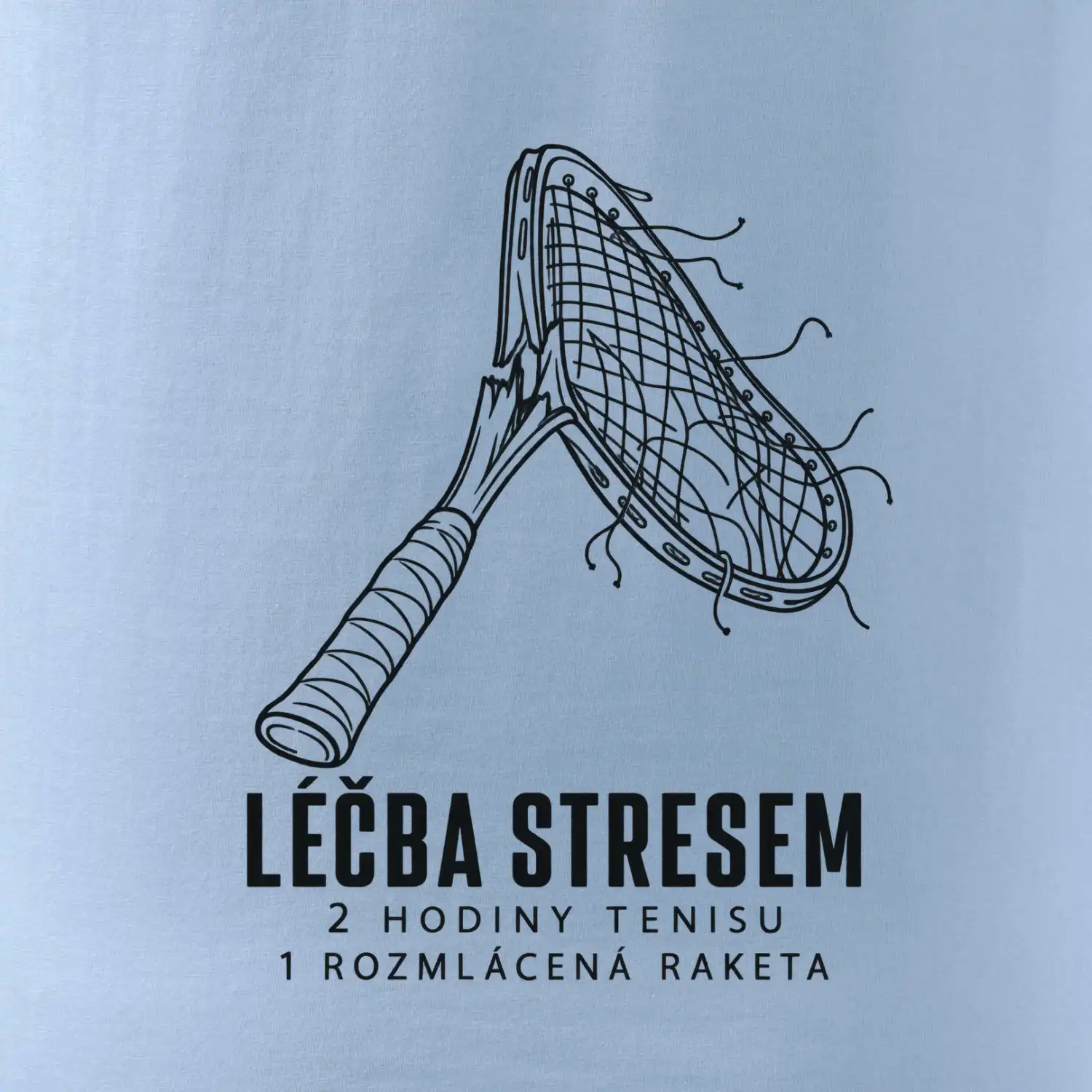 Léčba stresem rozmlácená raketa