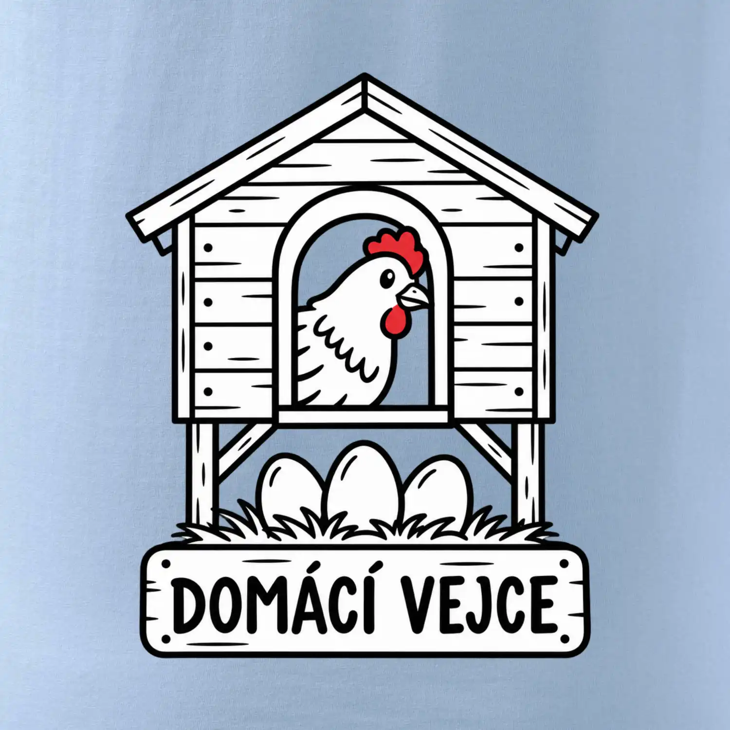 Domácí vejce z veselého kurníku