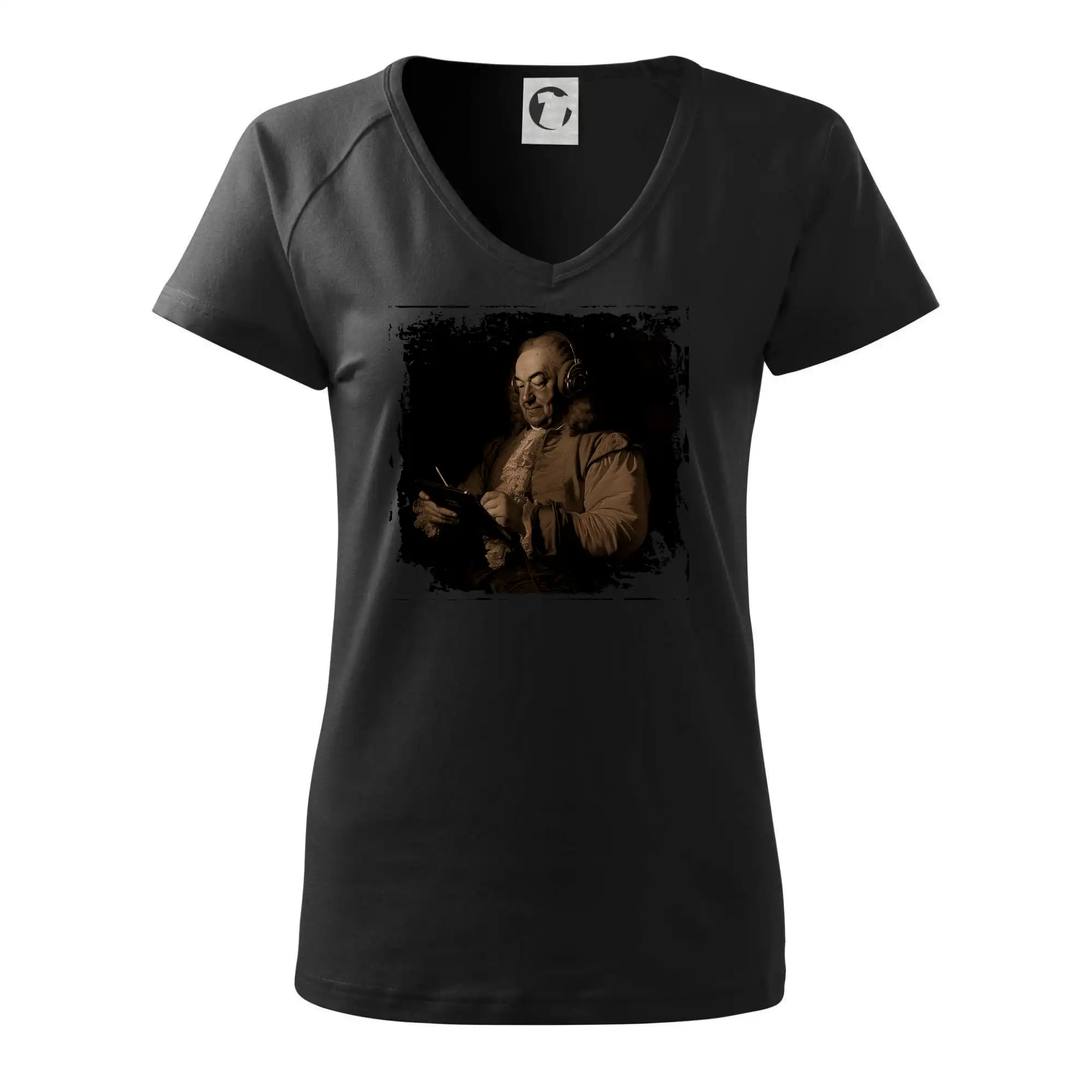 Johann Sebastian Bach se sluchátky