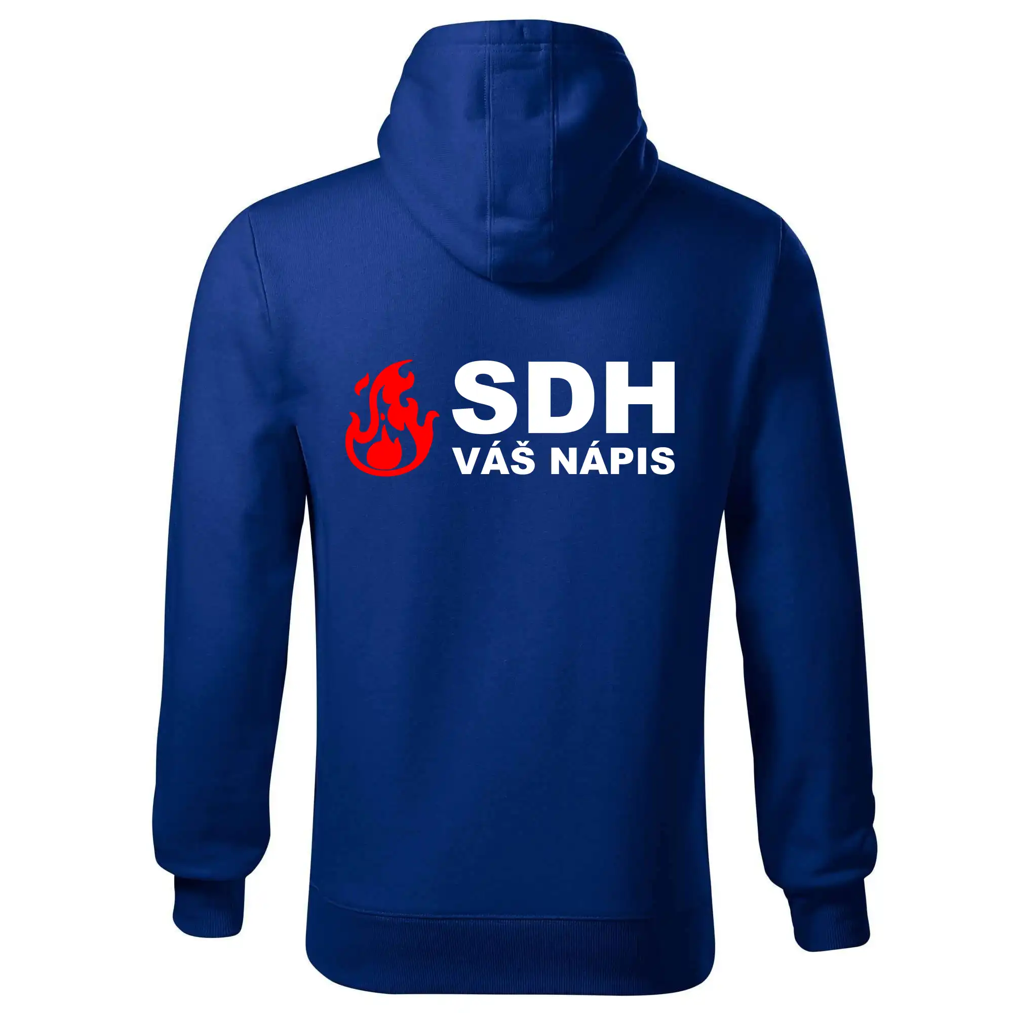 SDH nápis (oheň, název sboru - vlastní nápis)