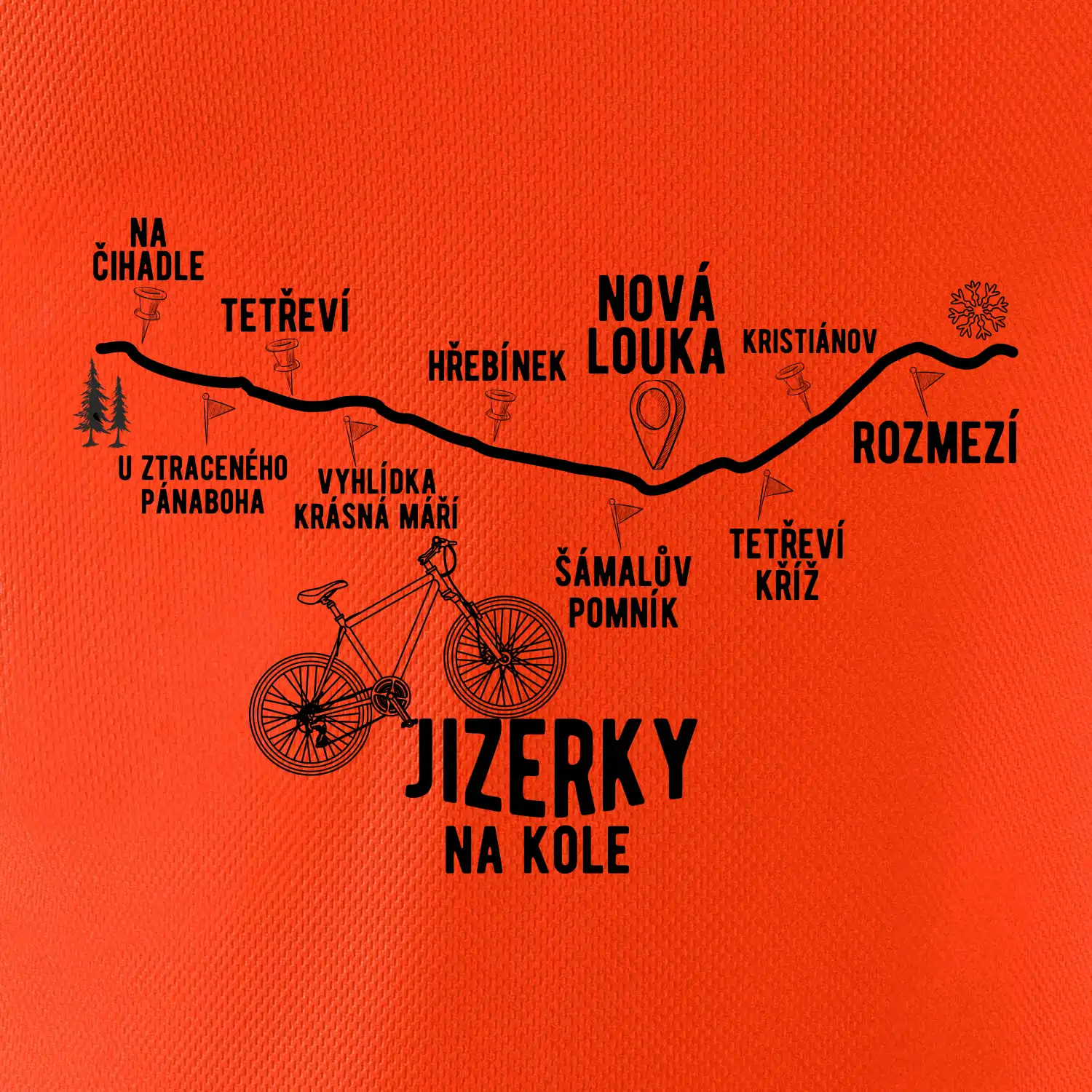 Jizerky na kole - horské kolo