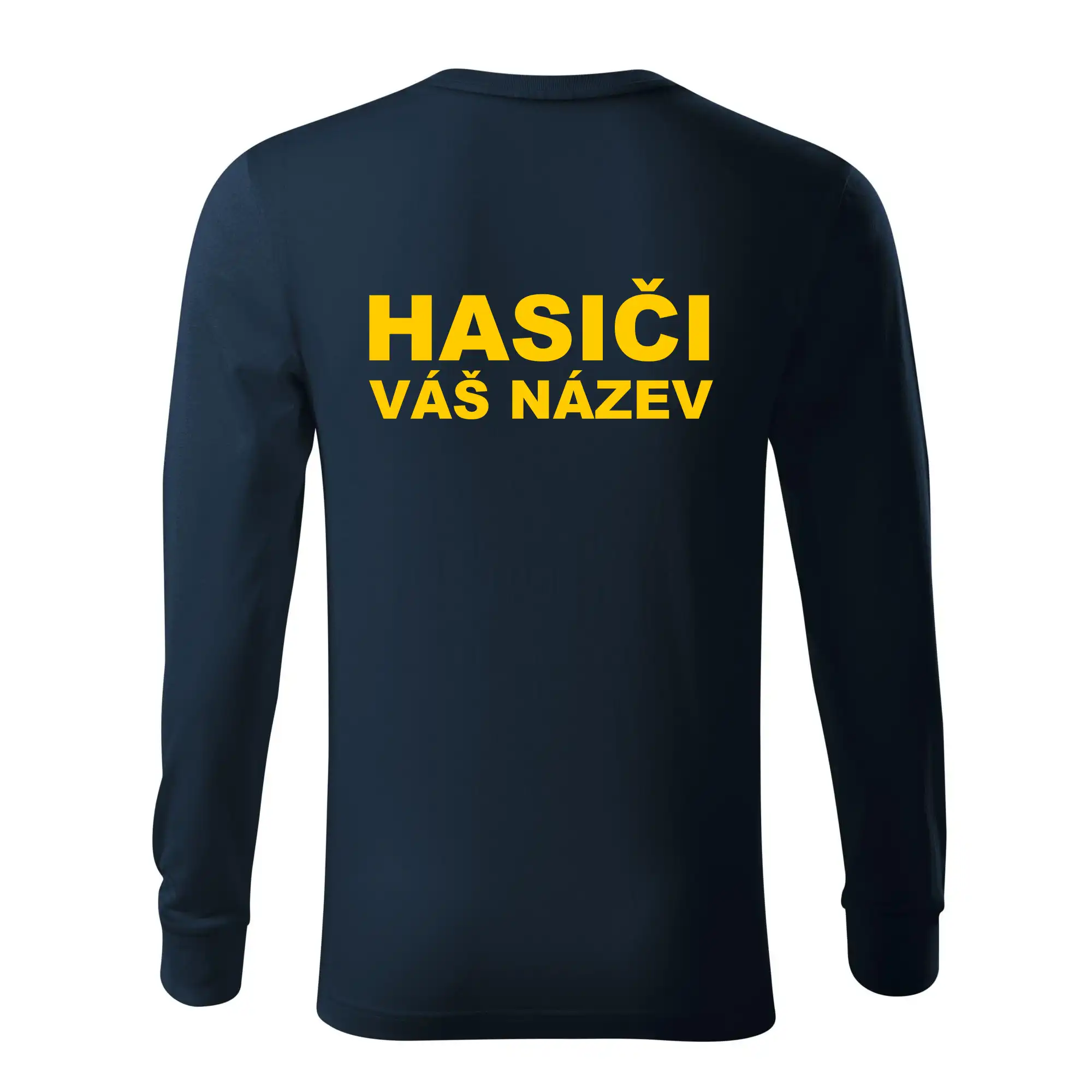 Hasiči - žlutý nápis - váš název sboru