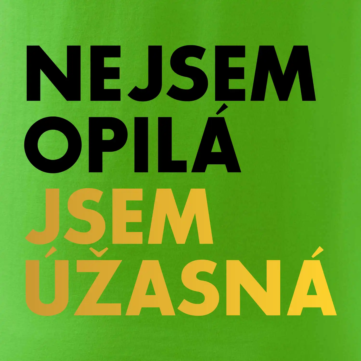 Nejsem opilý jsem úžasná