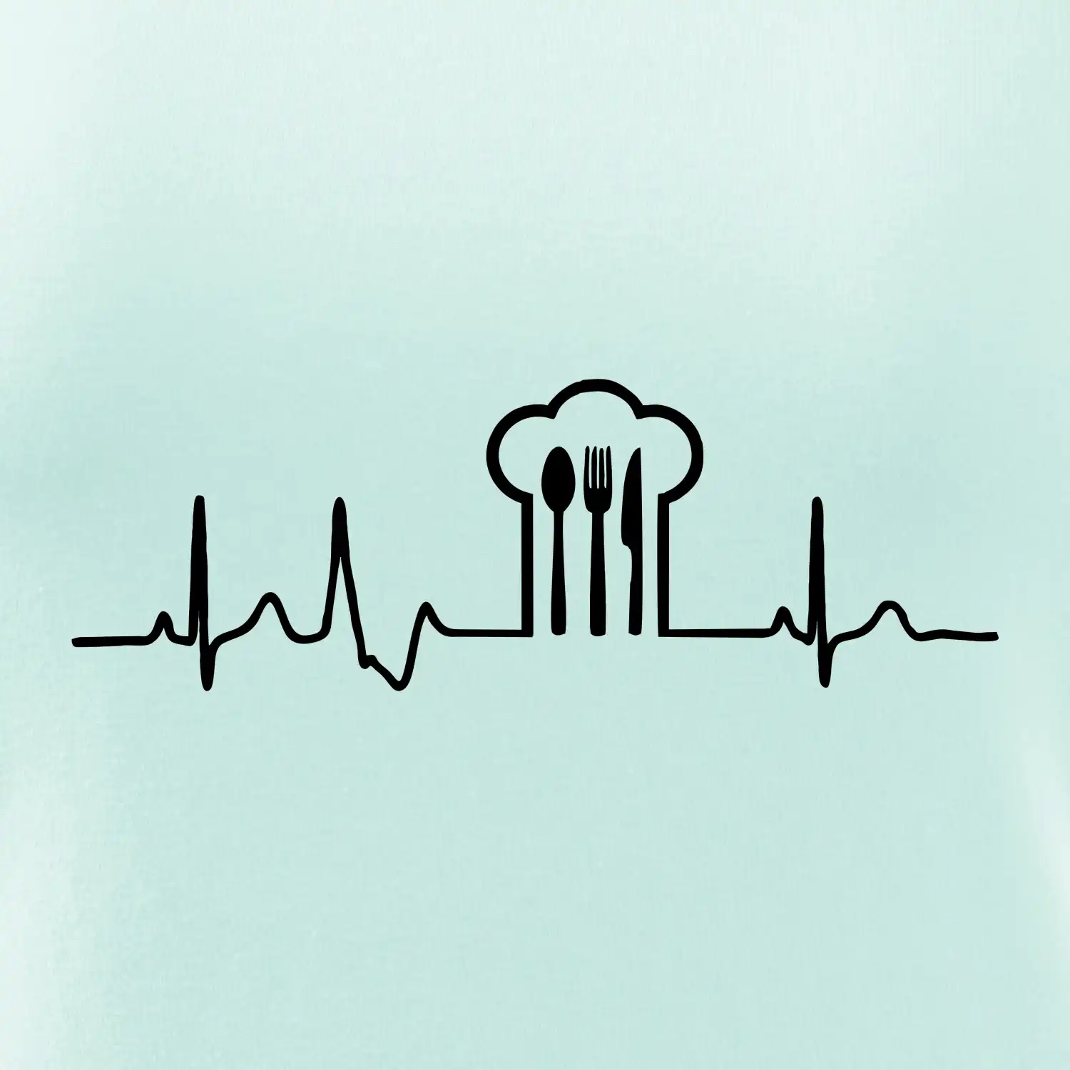 EKG kuchař čepice a příbory