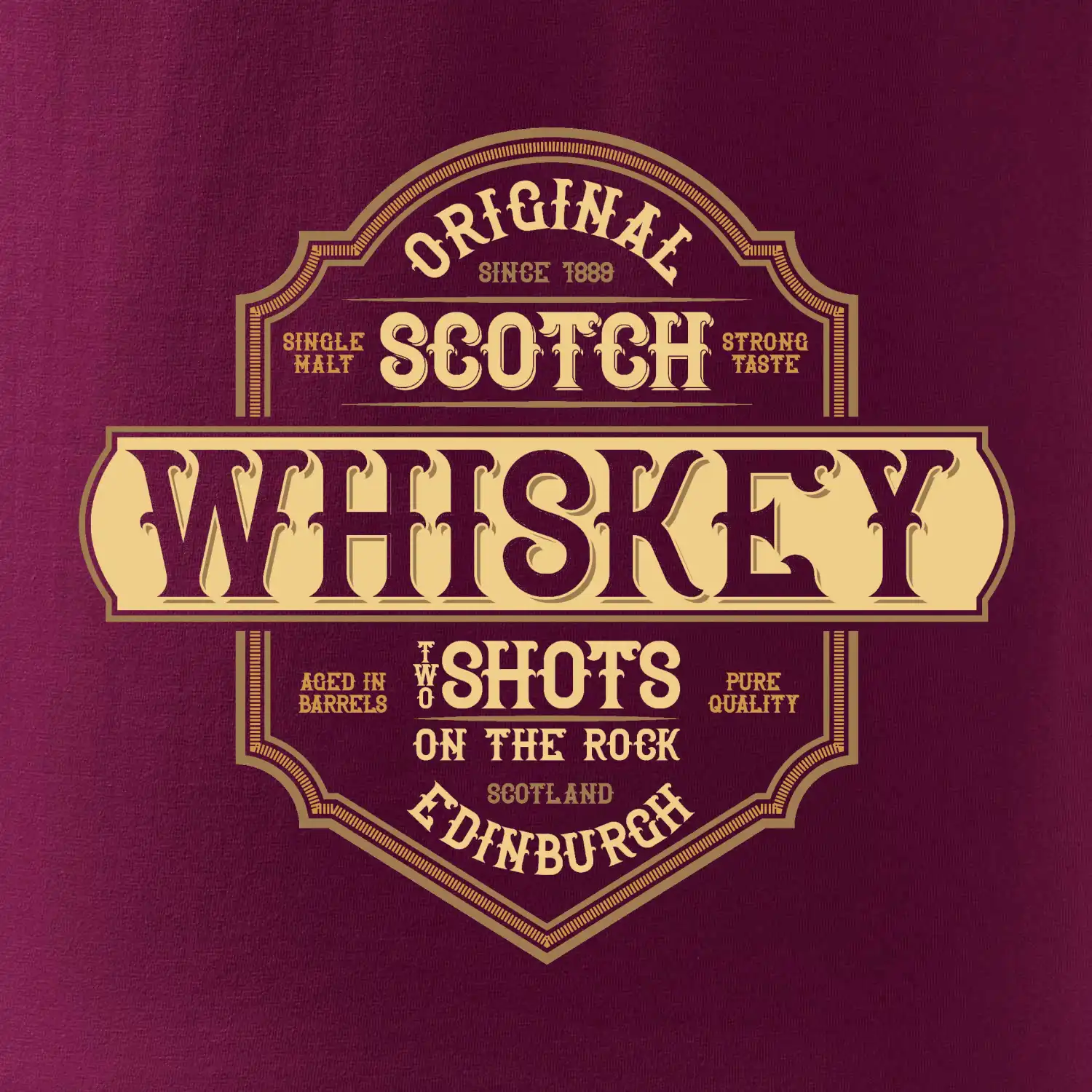 Original whiskey etiket