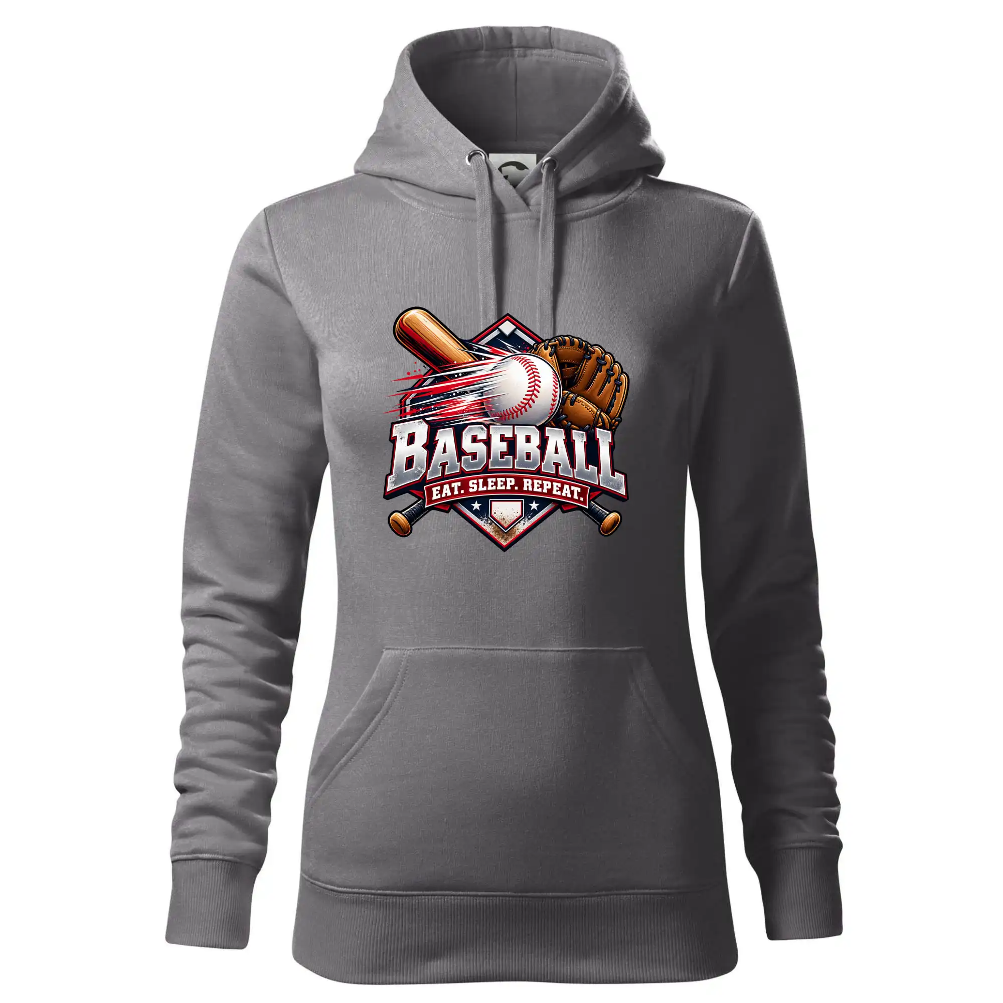 Baseballová pálka s rukavicí eat sleep repeat