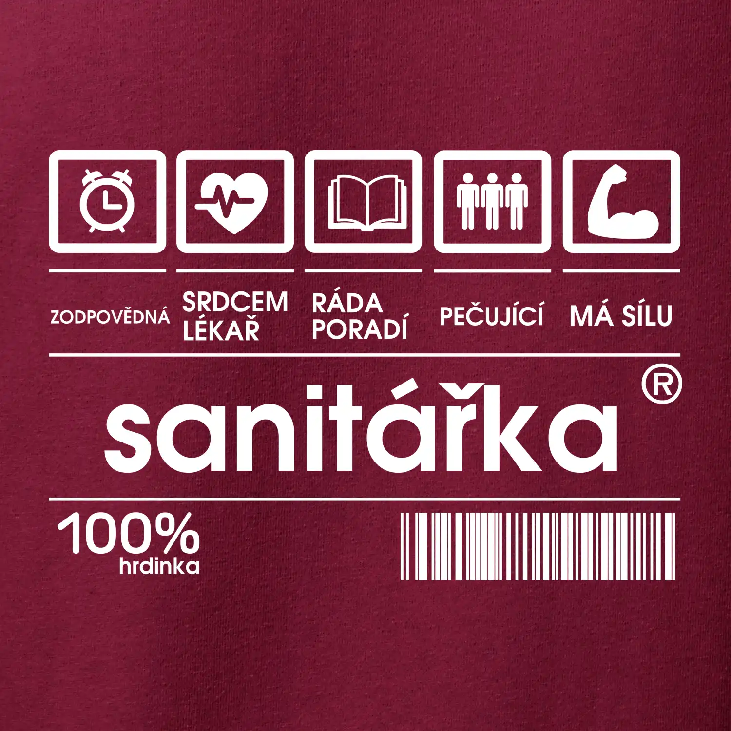 Čárový kód sanitářka