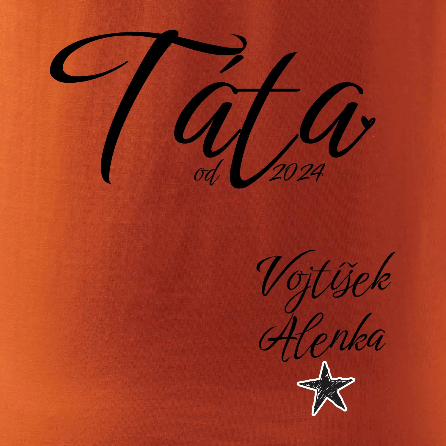 Táta od roku + jména dětí dole vlevo