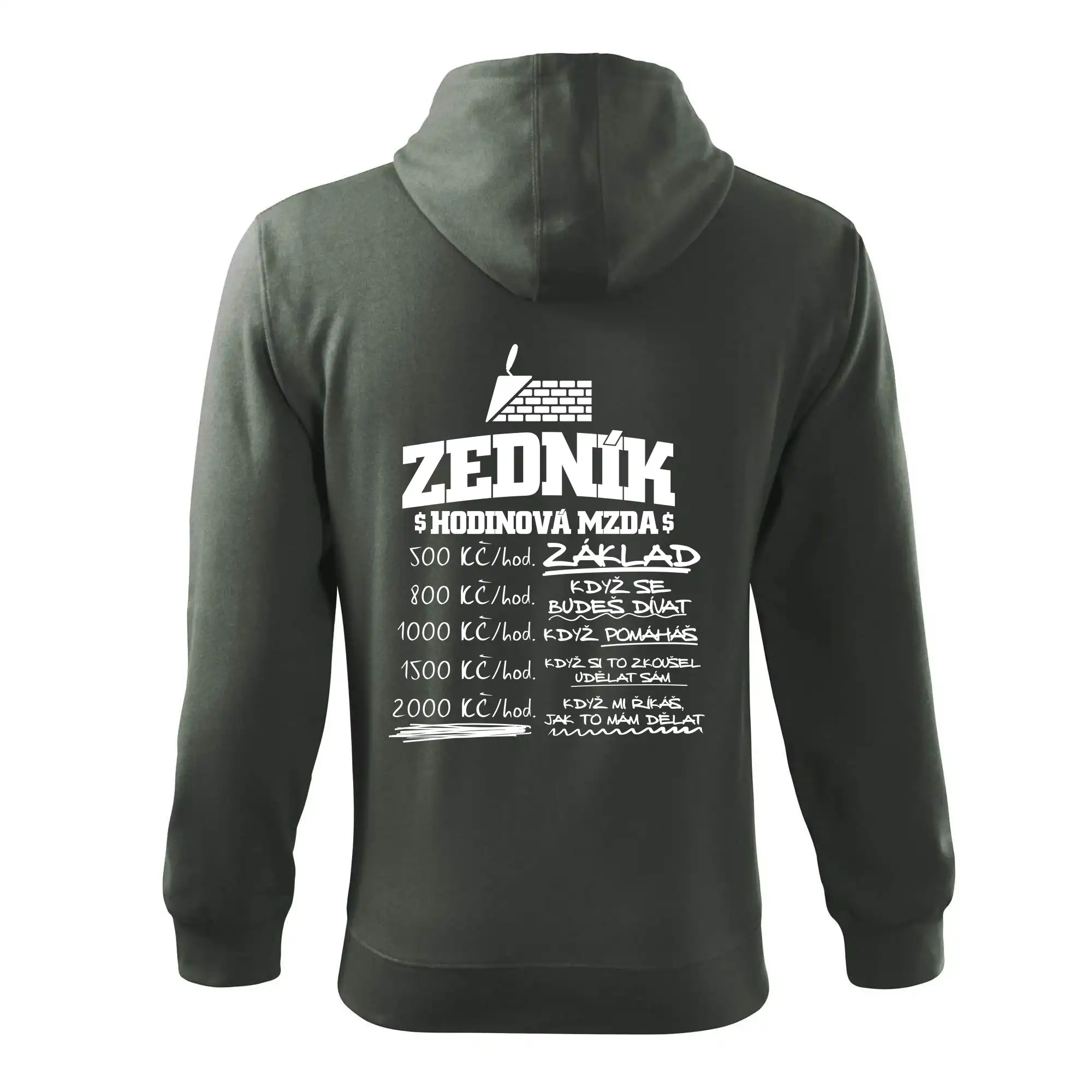 Hodinová mzda zedník