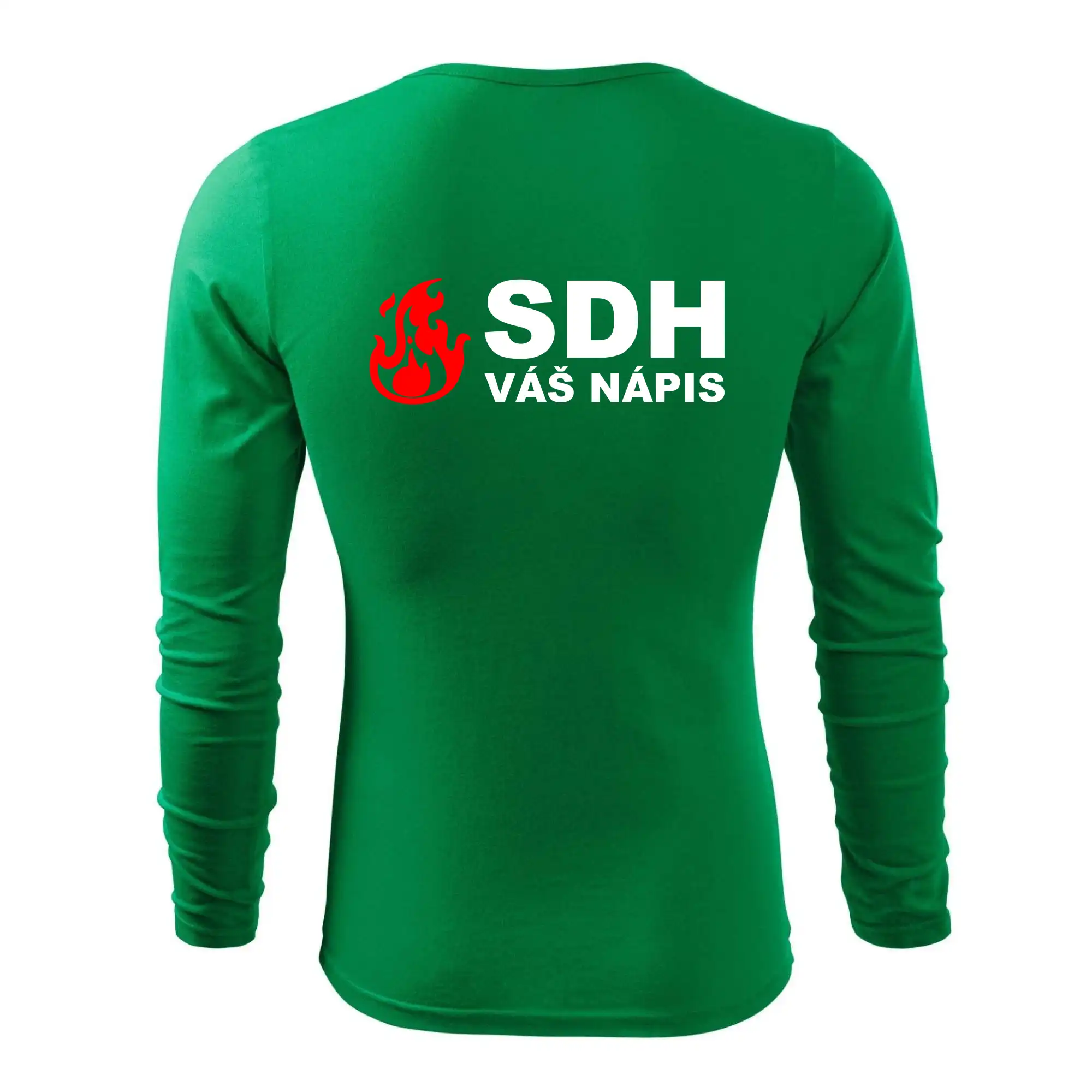 SDH nápis (oheň, název sboru - vlastní nápis)