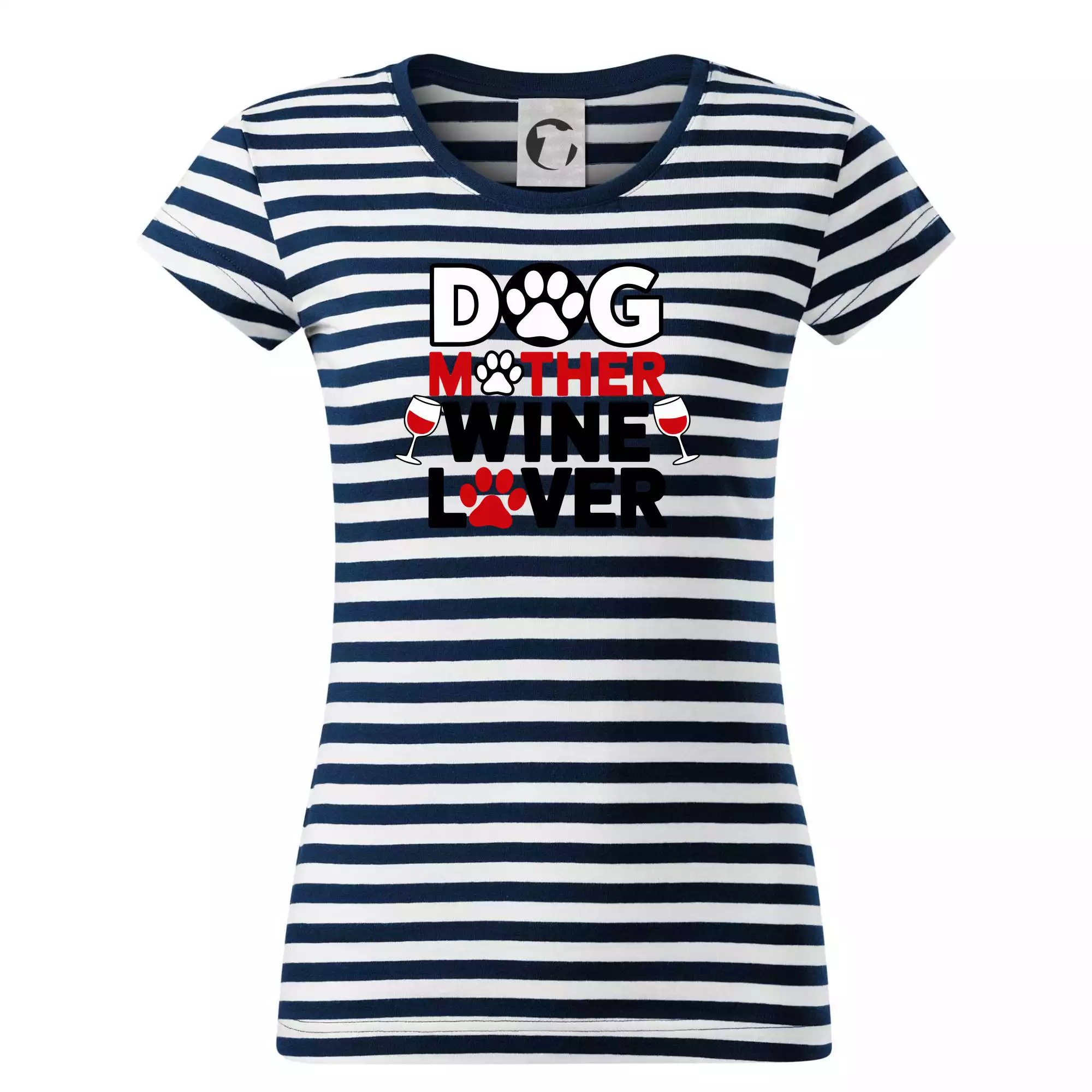 Dog mother wine lover