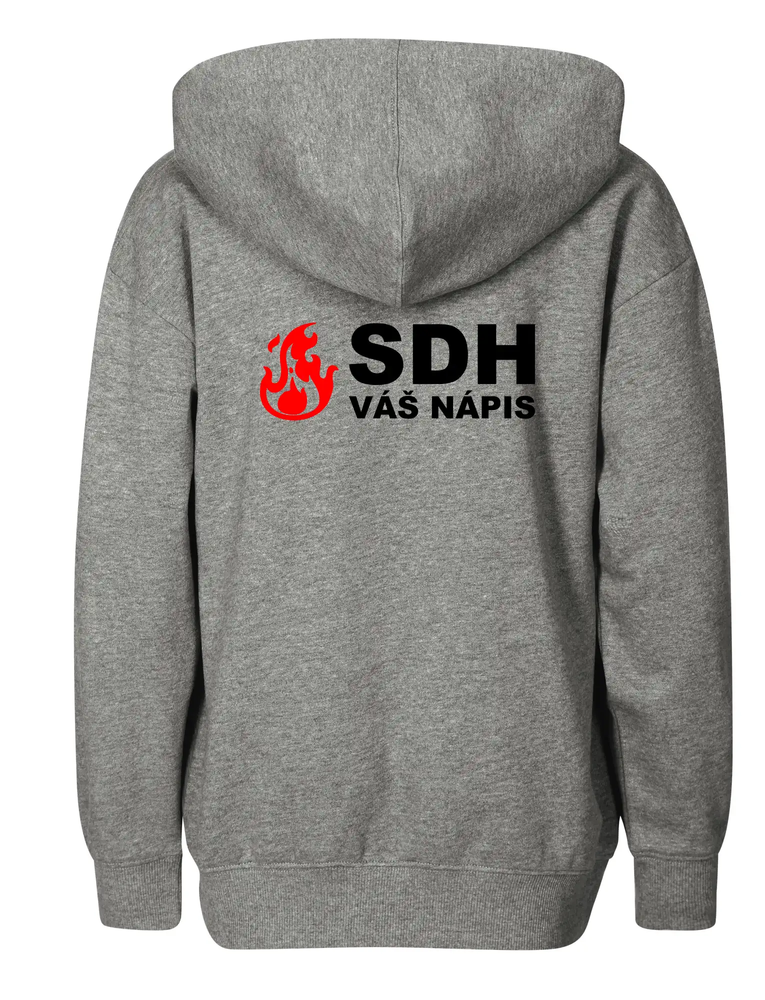 SDH nápis (oheň, název sboru - vlastní nápis)