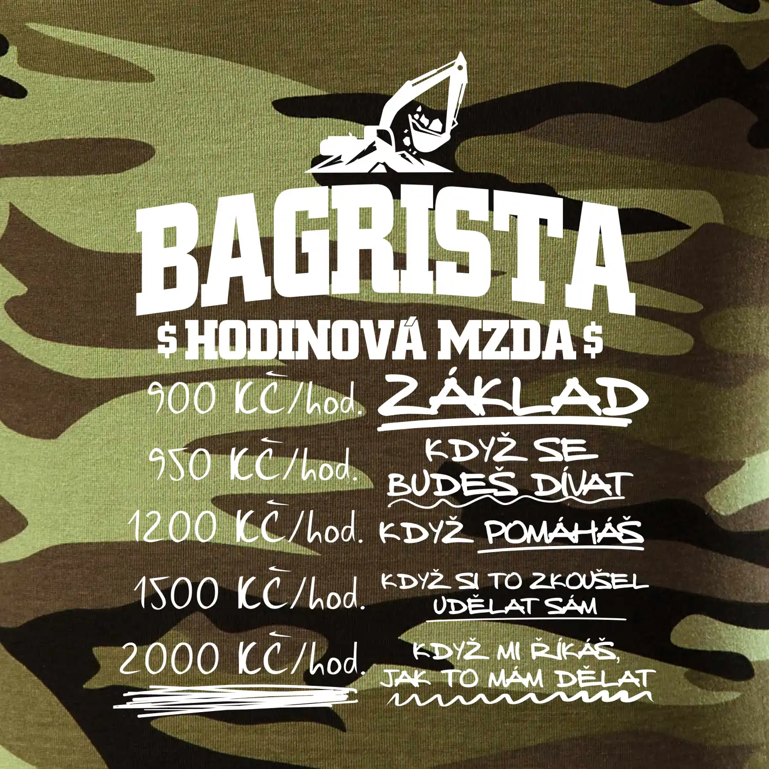 Hodinová mzda bagrista
