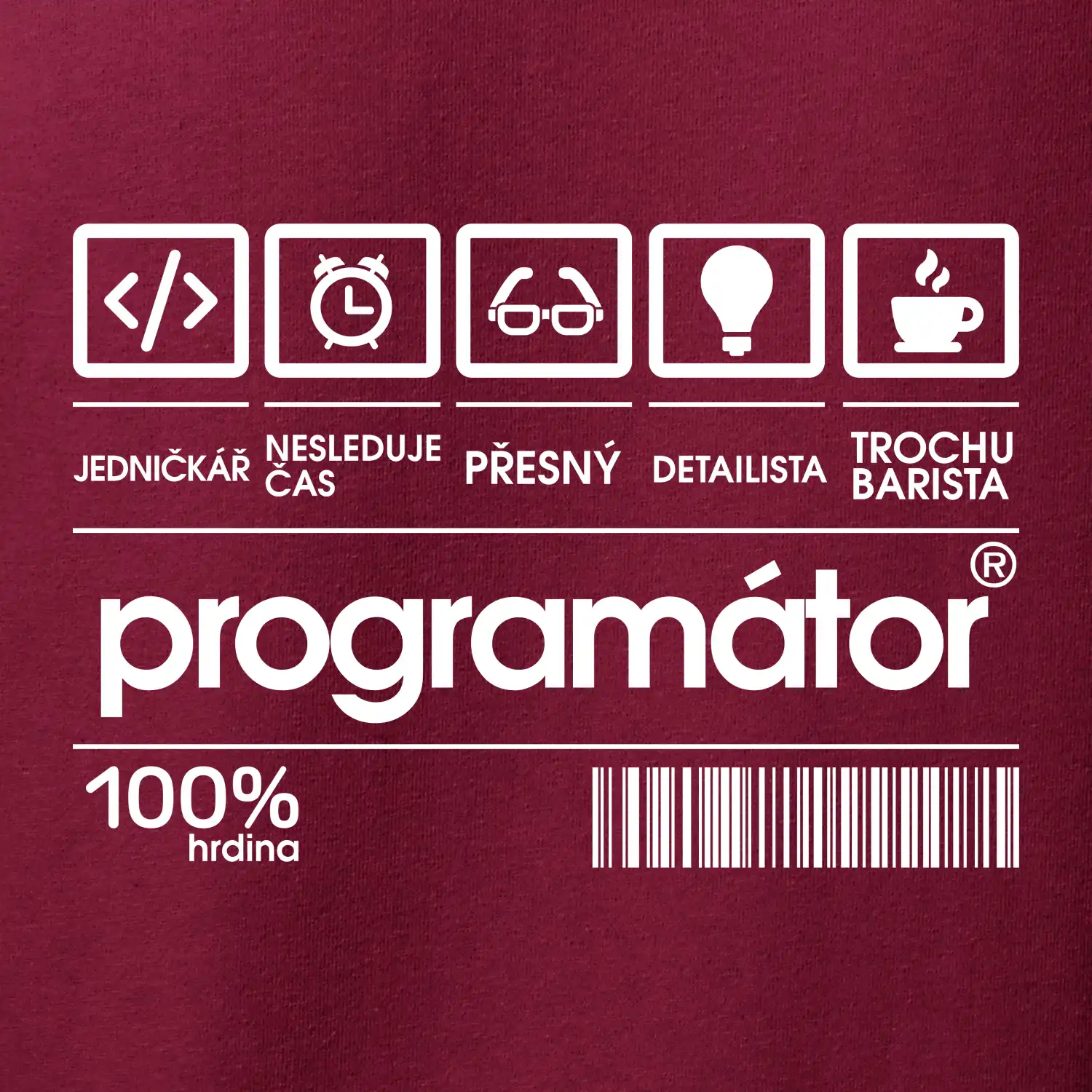 Čárový kód - programátor