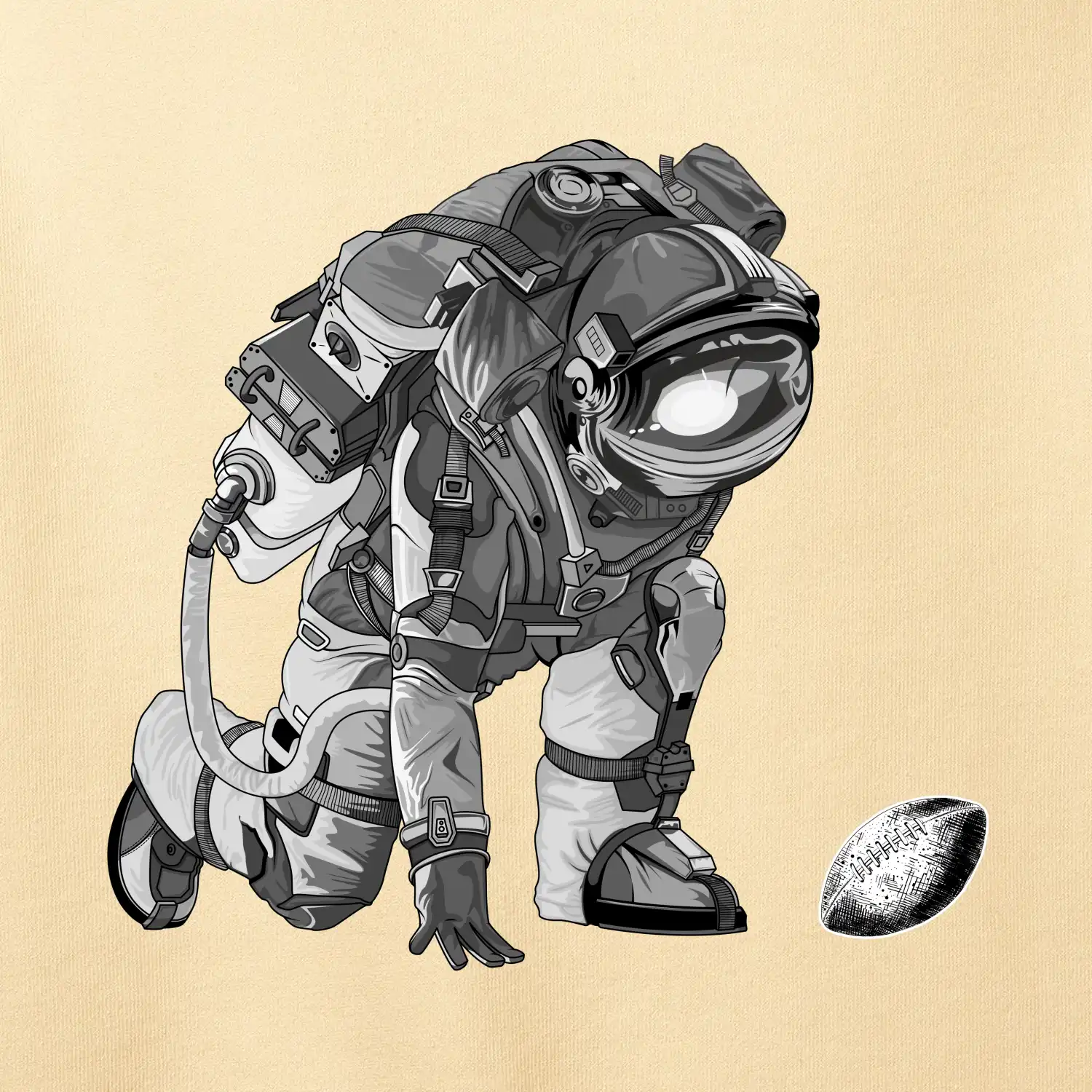 Americký fotbal astronaut