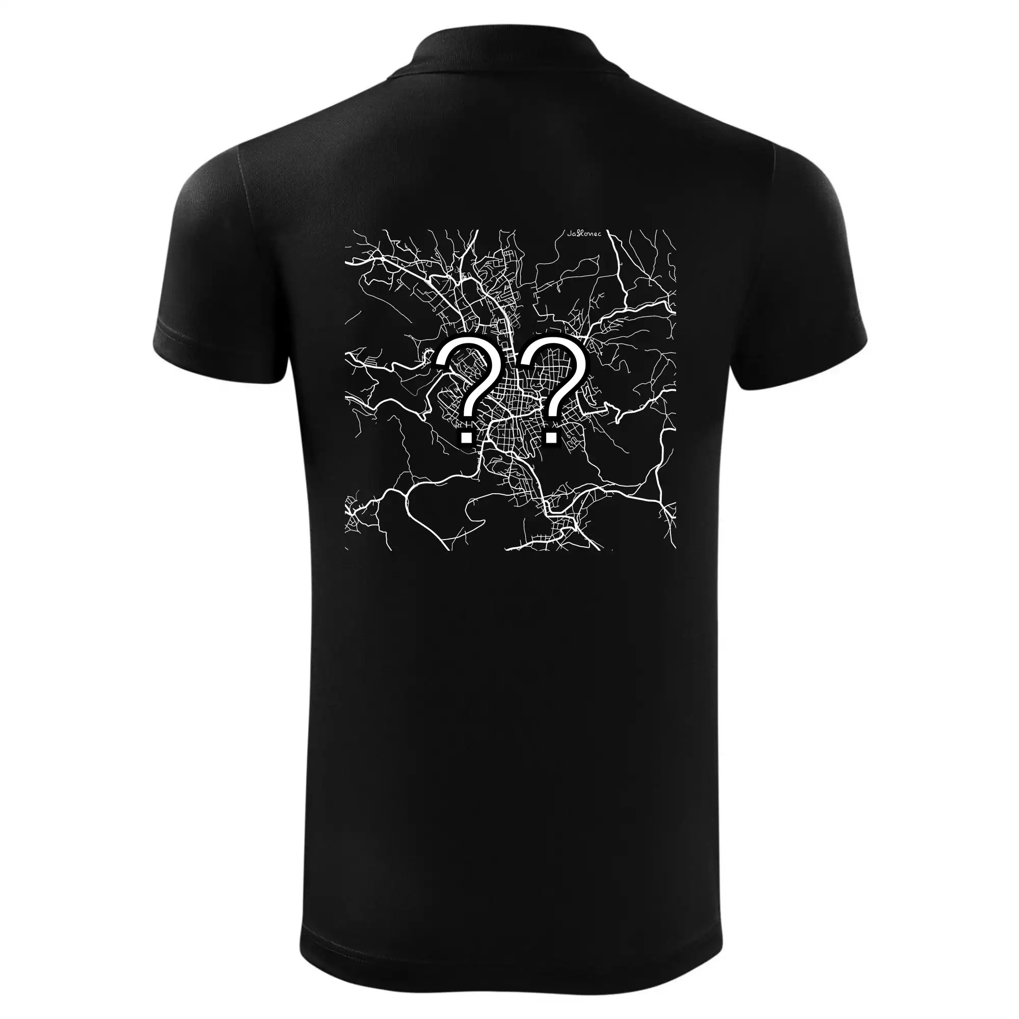 Mapy měst černobílé - Vaše město