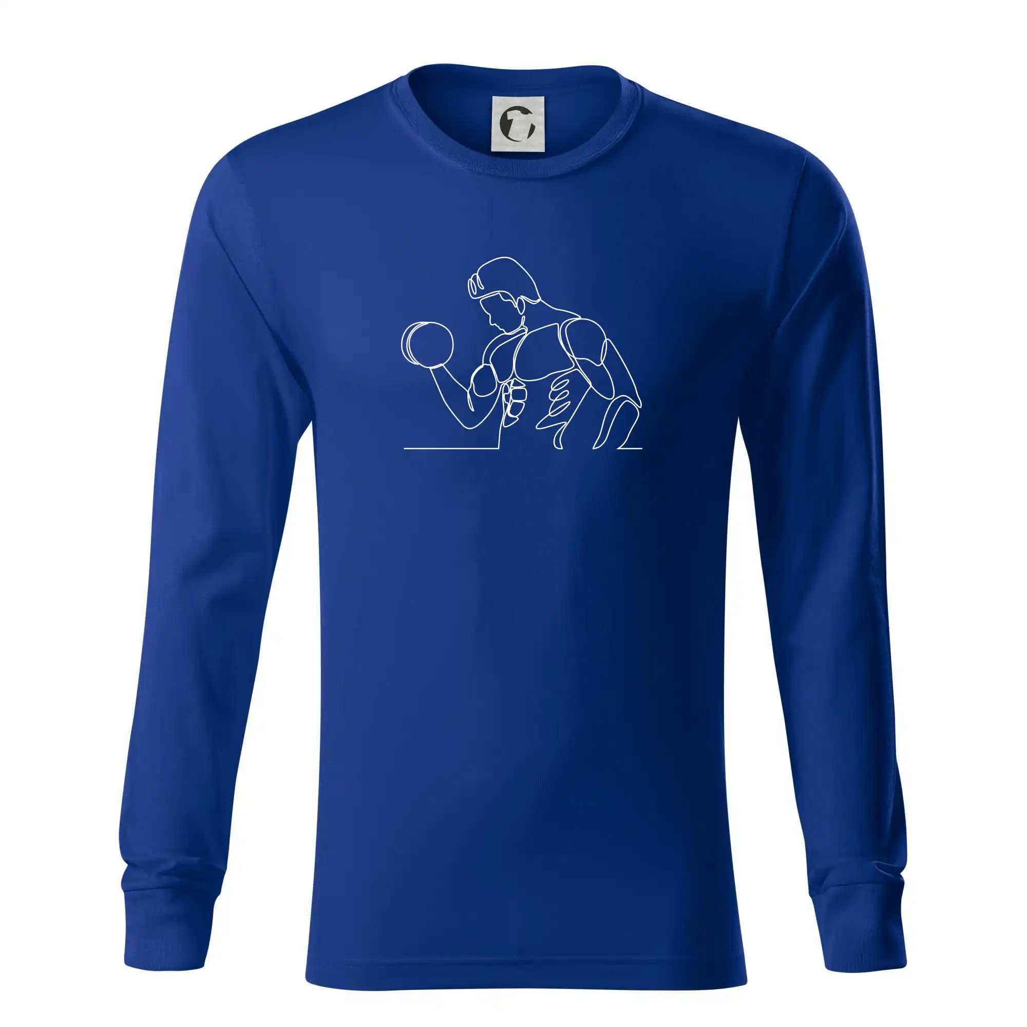 Fitness muž jedním tahem