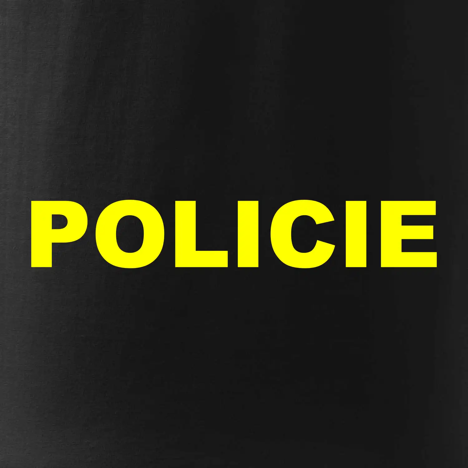 Policie Nápis žlutý