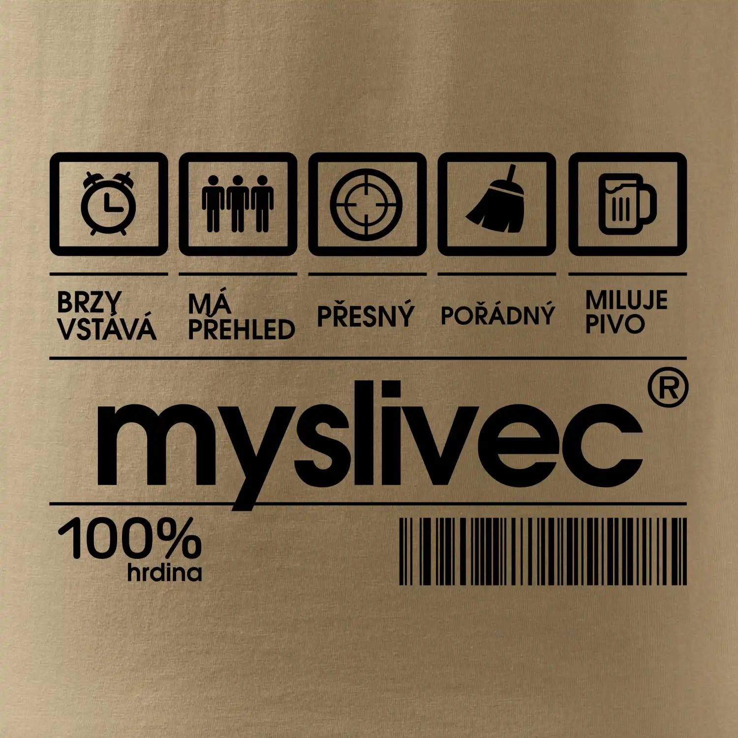 Čárový kód myslivec