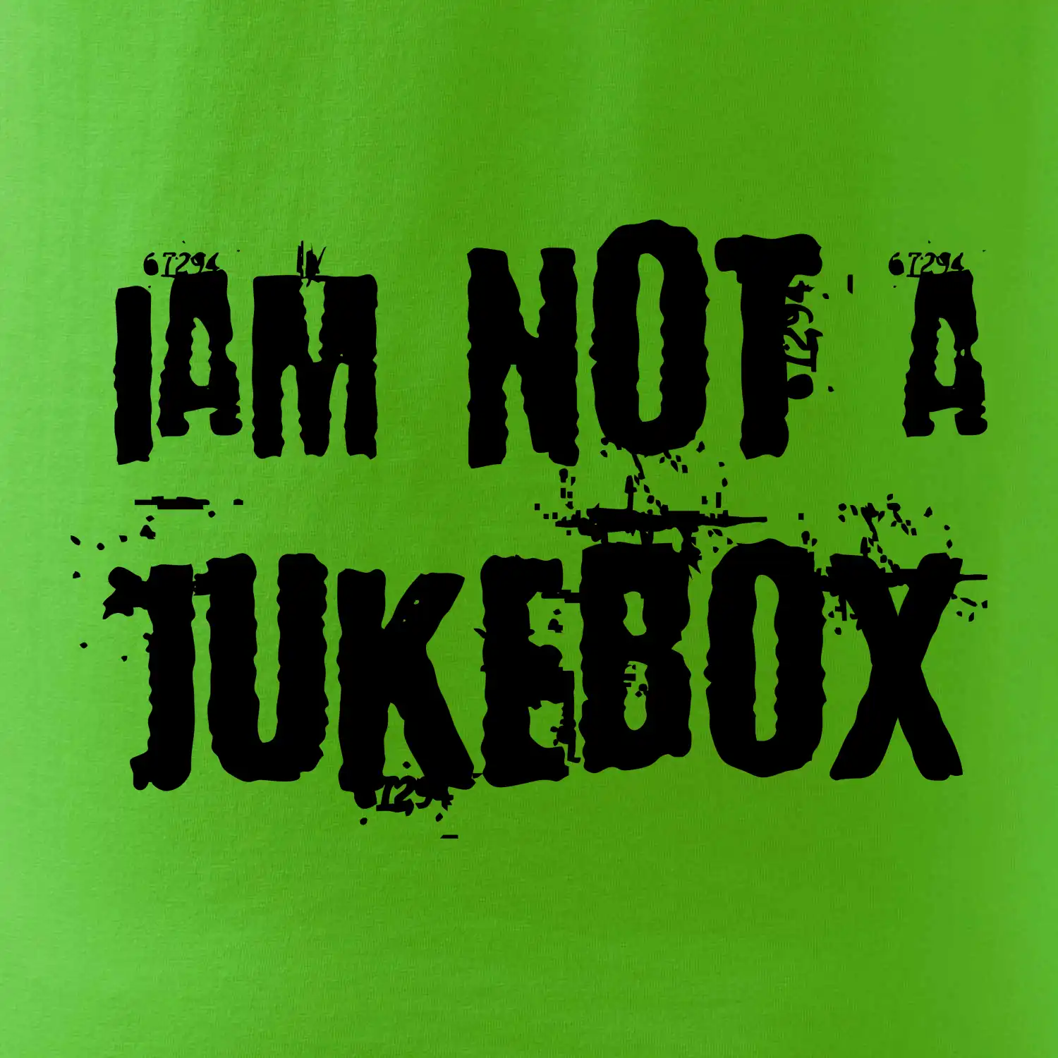 Iam not a jukebox - na prsou