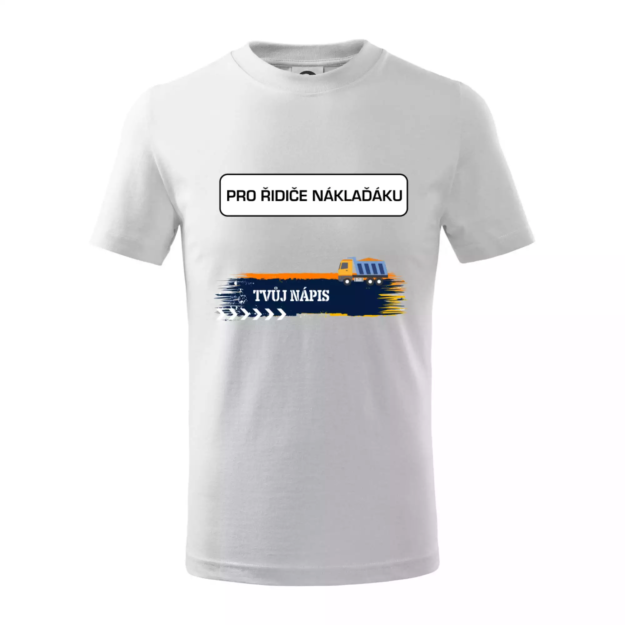 Stavba - vlastní nápis - náklaďák