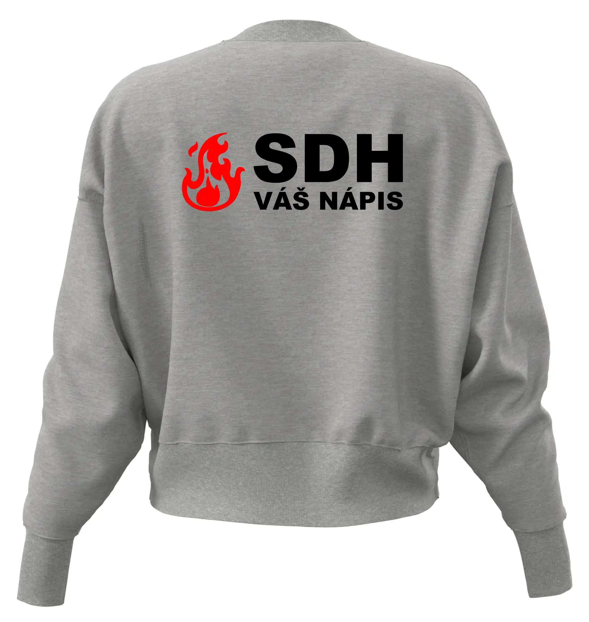 SDH nápis (oheň, název sboru - vlastní nápis)