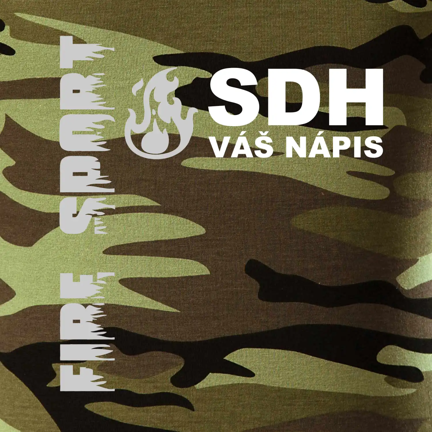 SDH REFLEXNÍ nápis (oheň, firesport, název sboru - vlastní nápis)