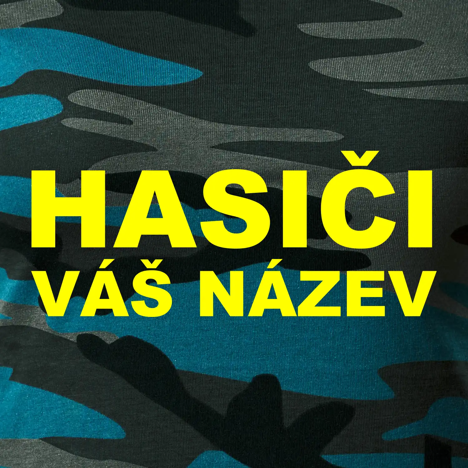 Hasiči - žlutý nápis - váš název sboru