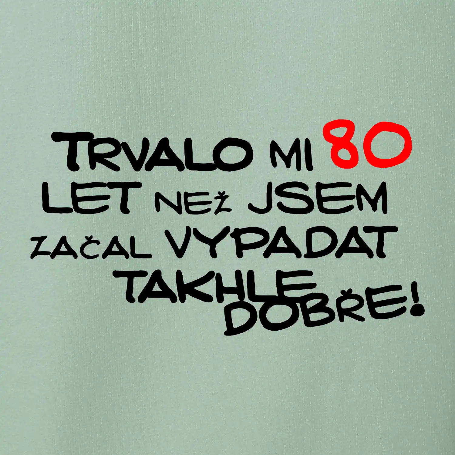 Trvalo mi 80 let než jsem začal vypadat takhle dobře