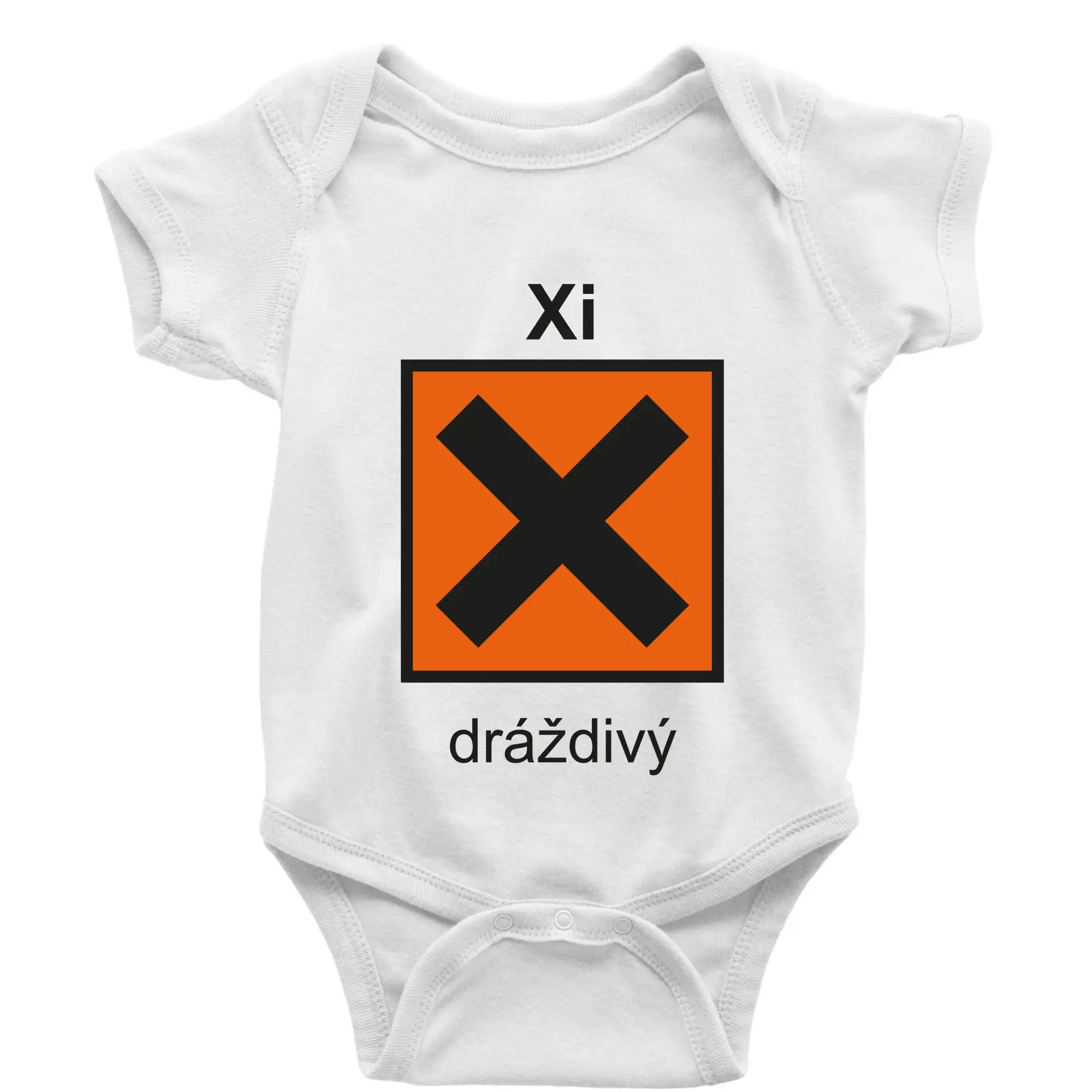 Xi Dráždivý - Výstražná tabulka na tričku