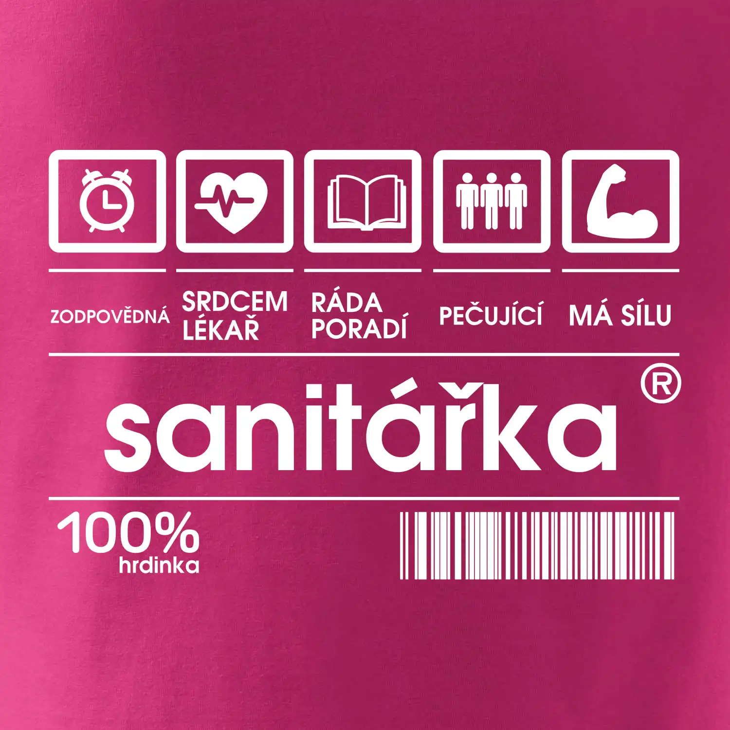 Čárový kód sanitářka