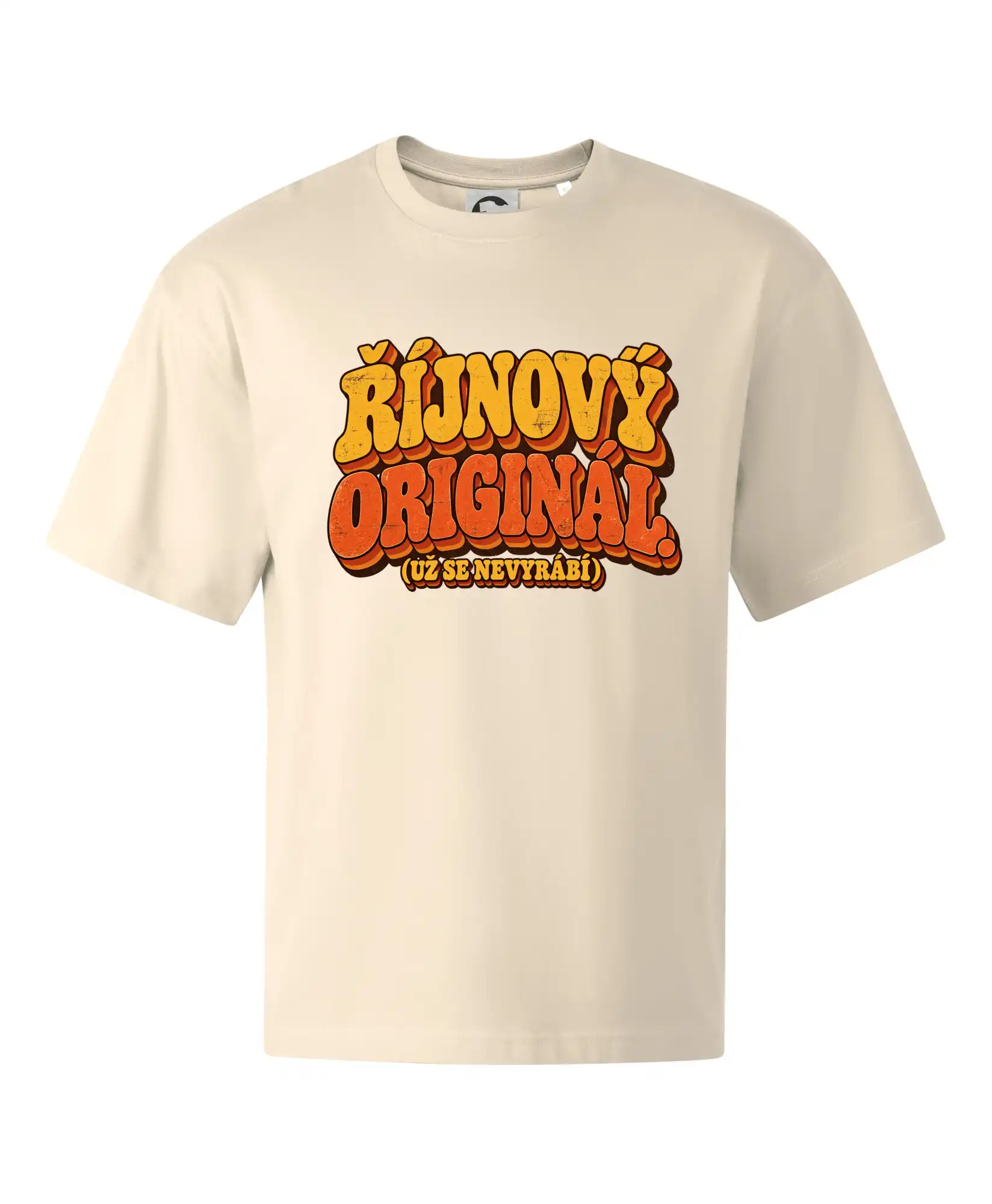 Říjnový originál už se nevyrábí retro nápis