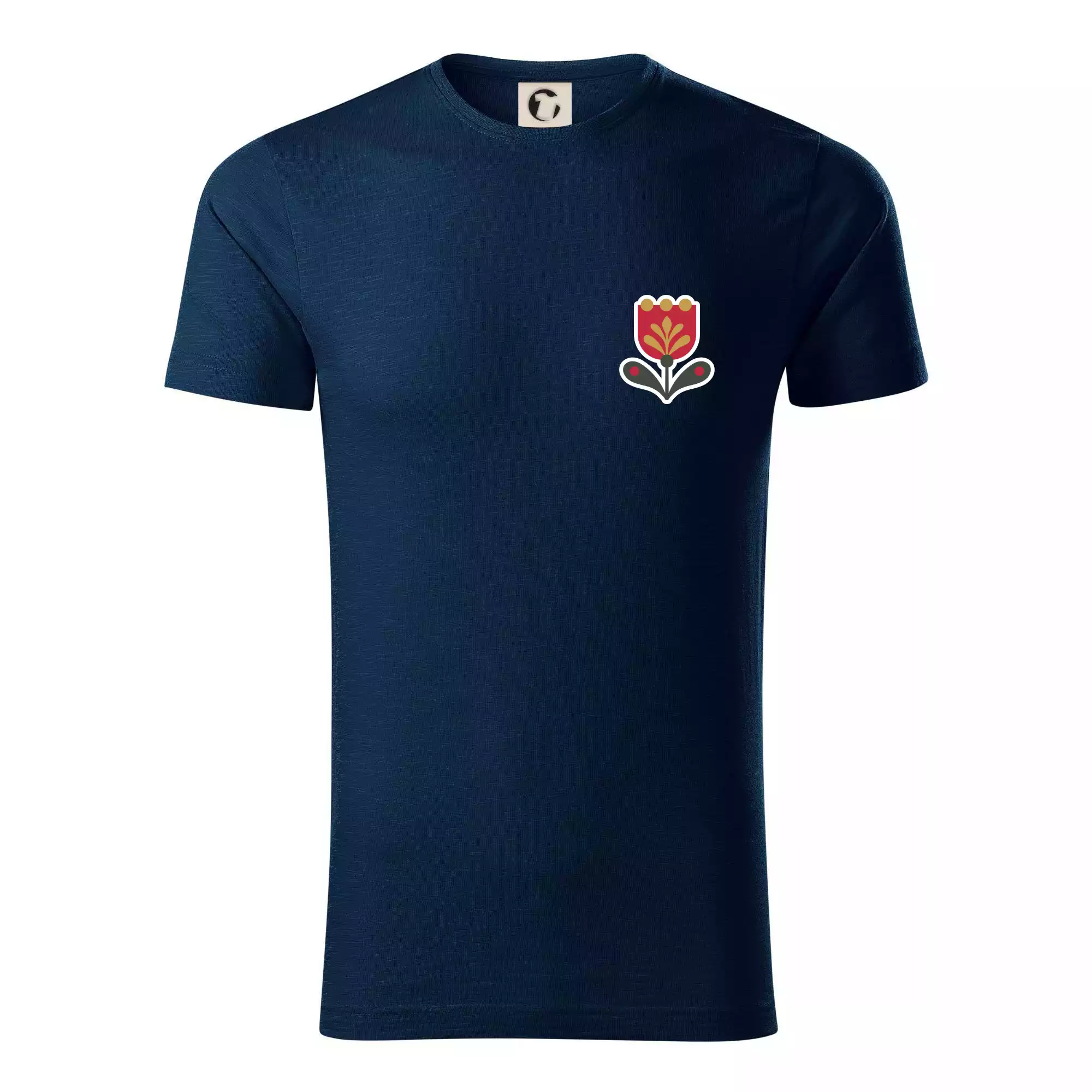 Folklor na prsu tulipán