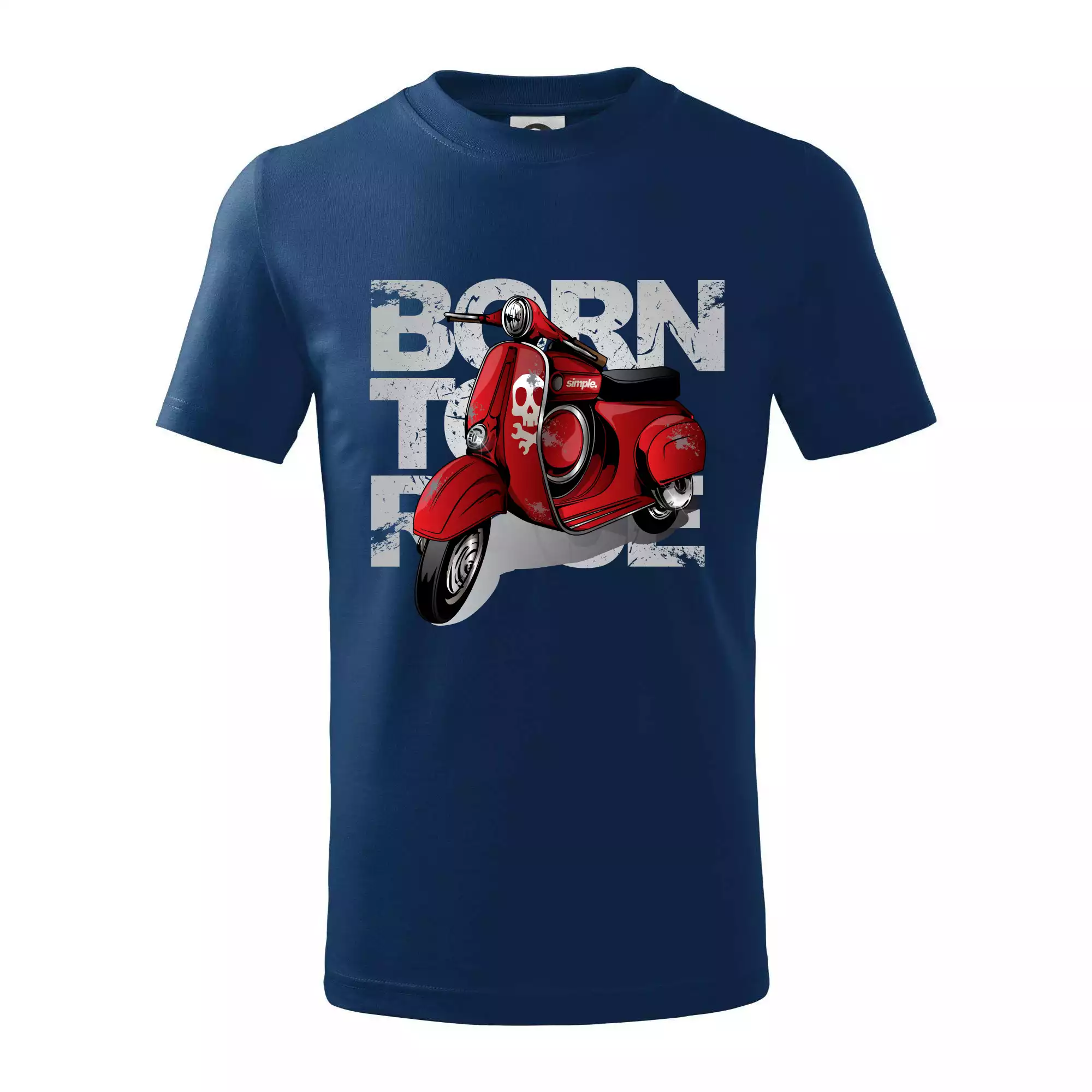 Scooter born to ride red