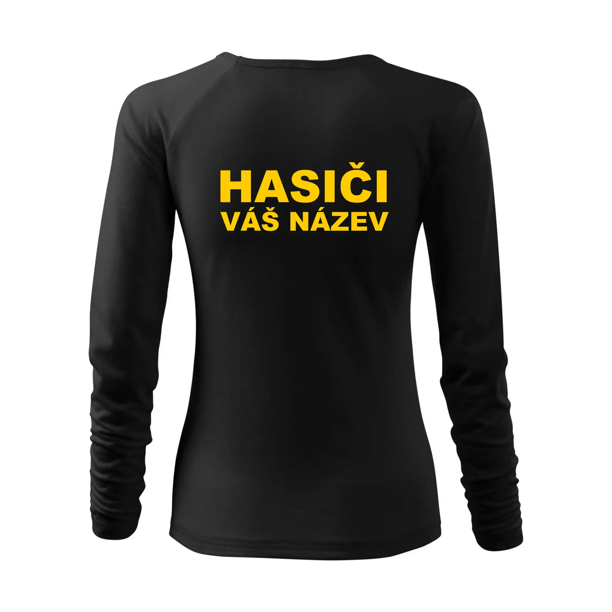 Hasiči - žlutý nápis - váš název sboru