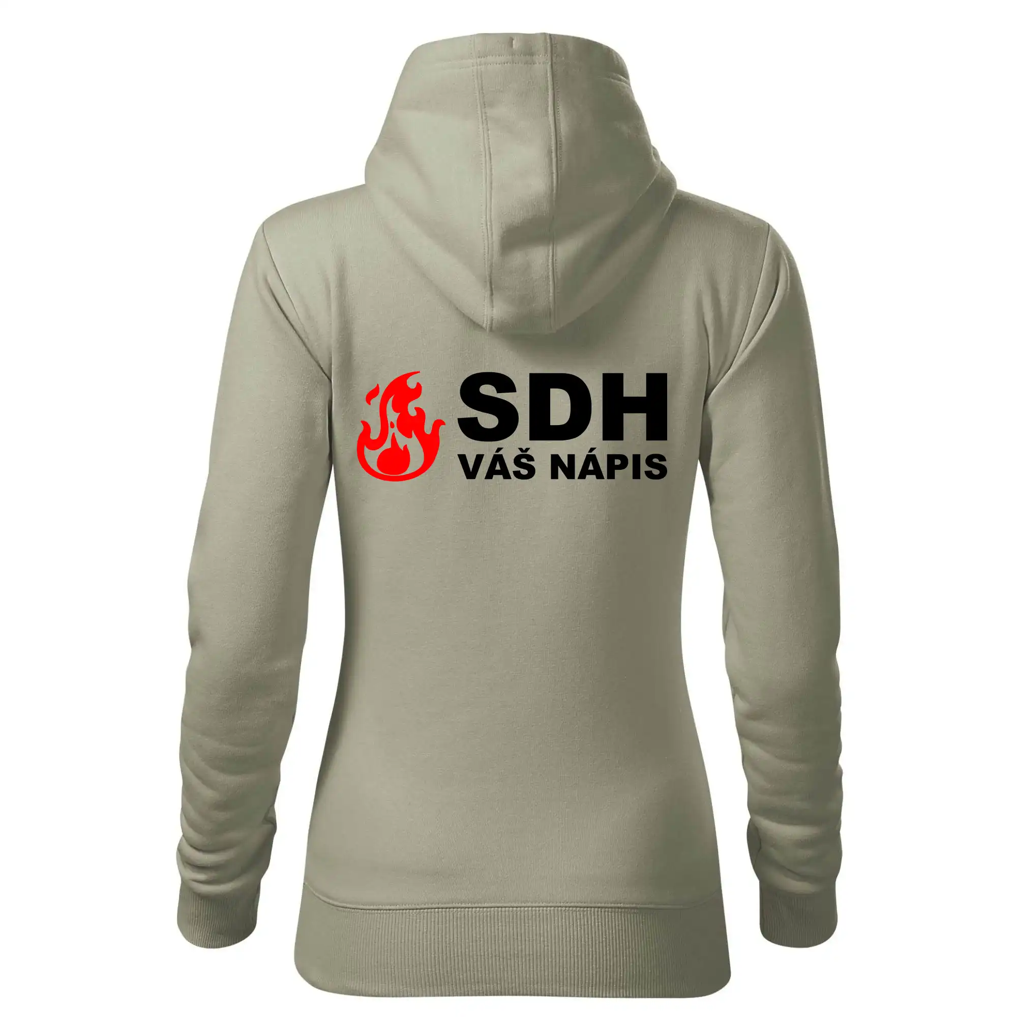 SDH nápis (oheň, název sboru - vlastní nápis)