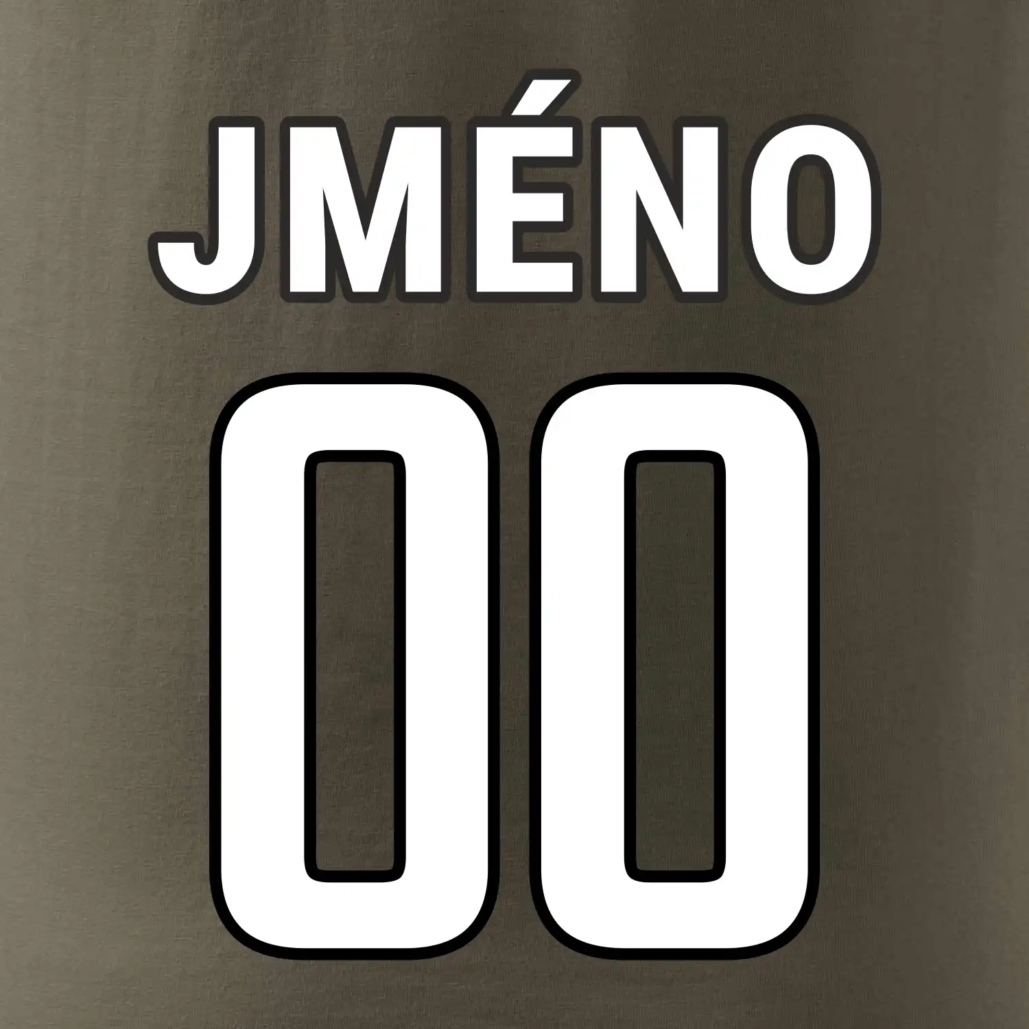 Fotbalový dres - vlastní jméno a číslo