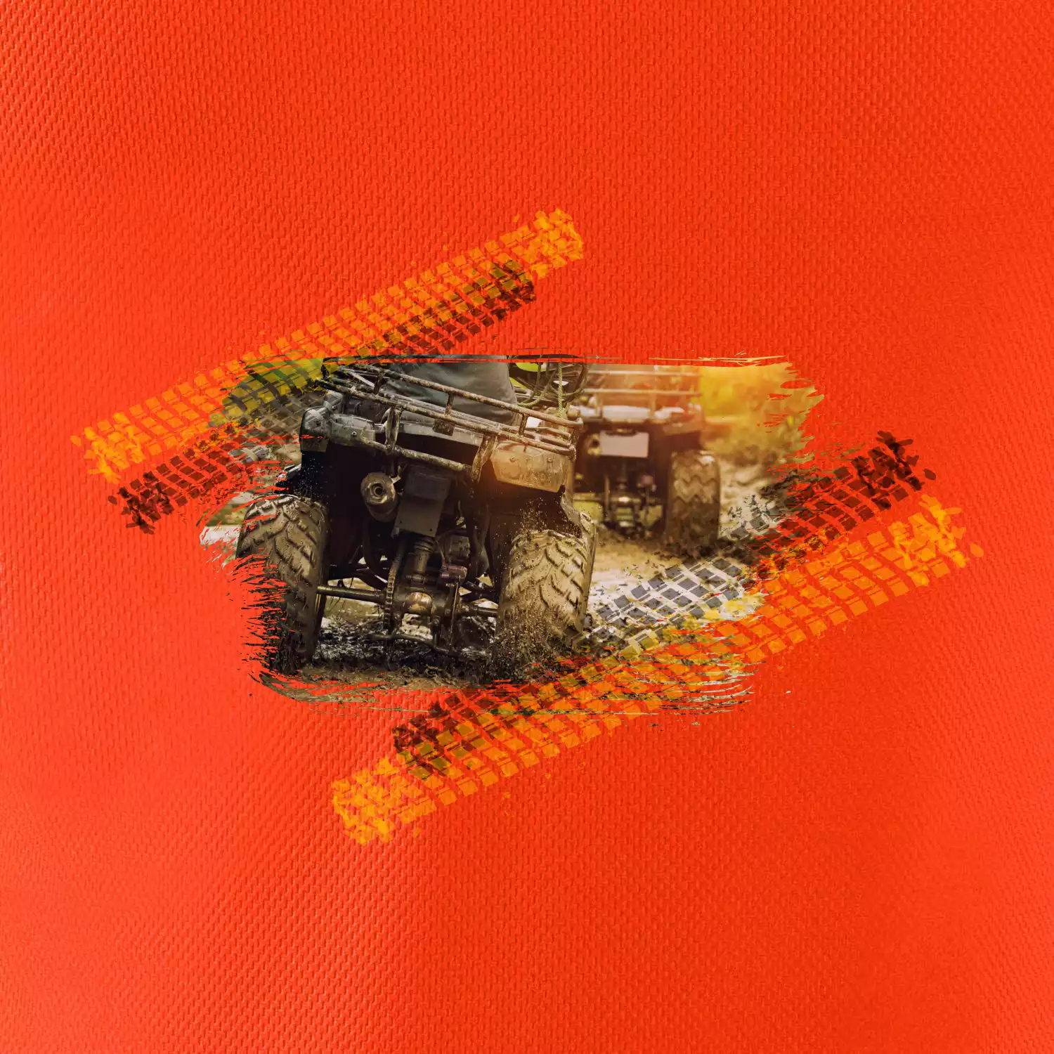 ATV čtyřkolka v bahně