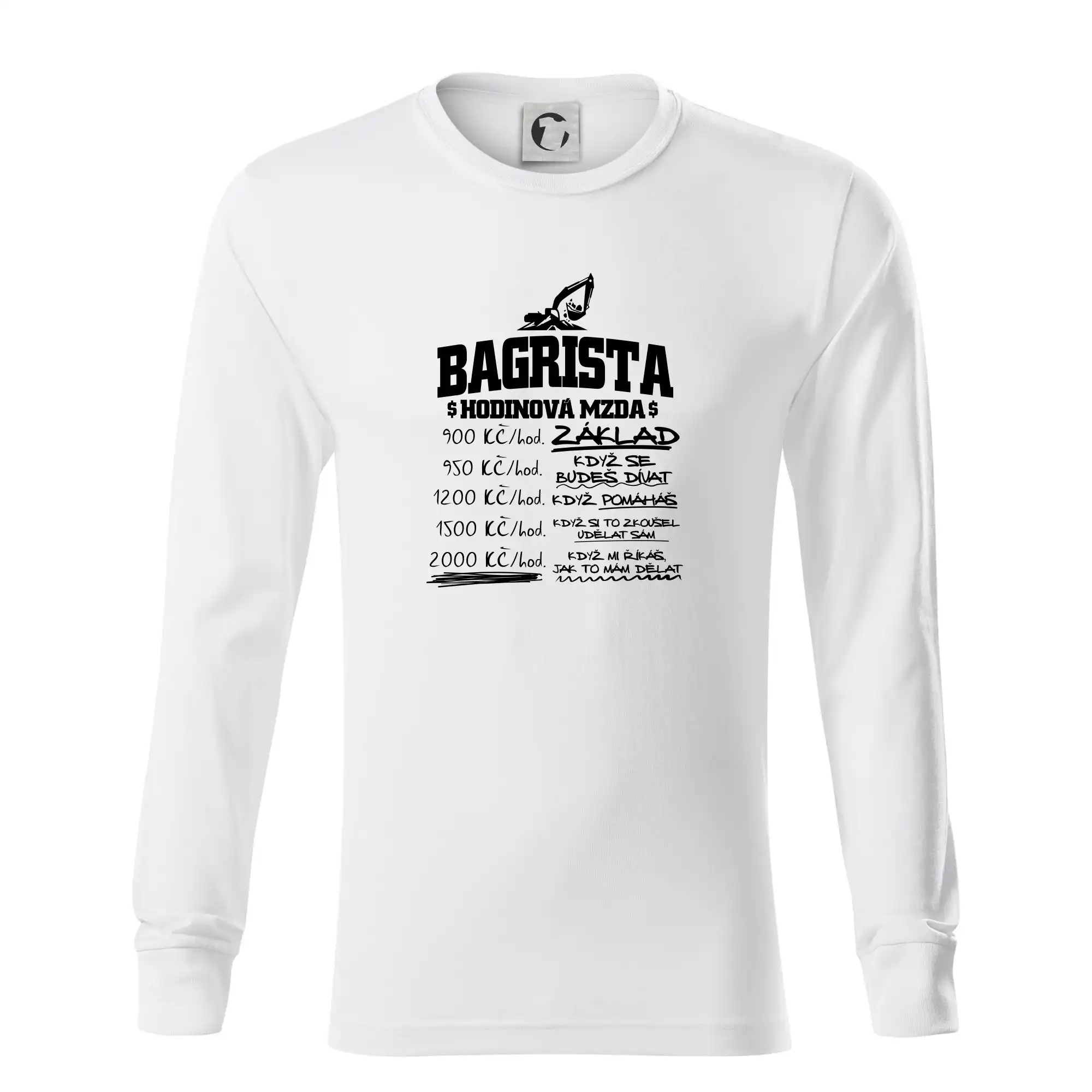 Hodinová mzda bagrista