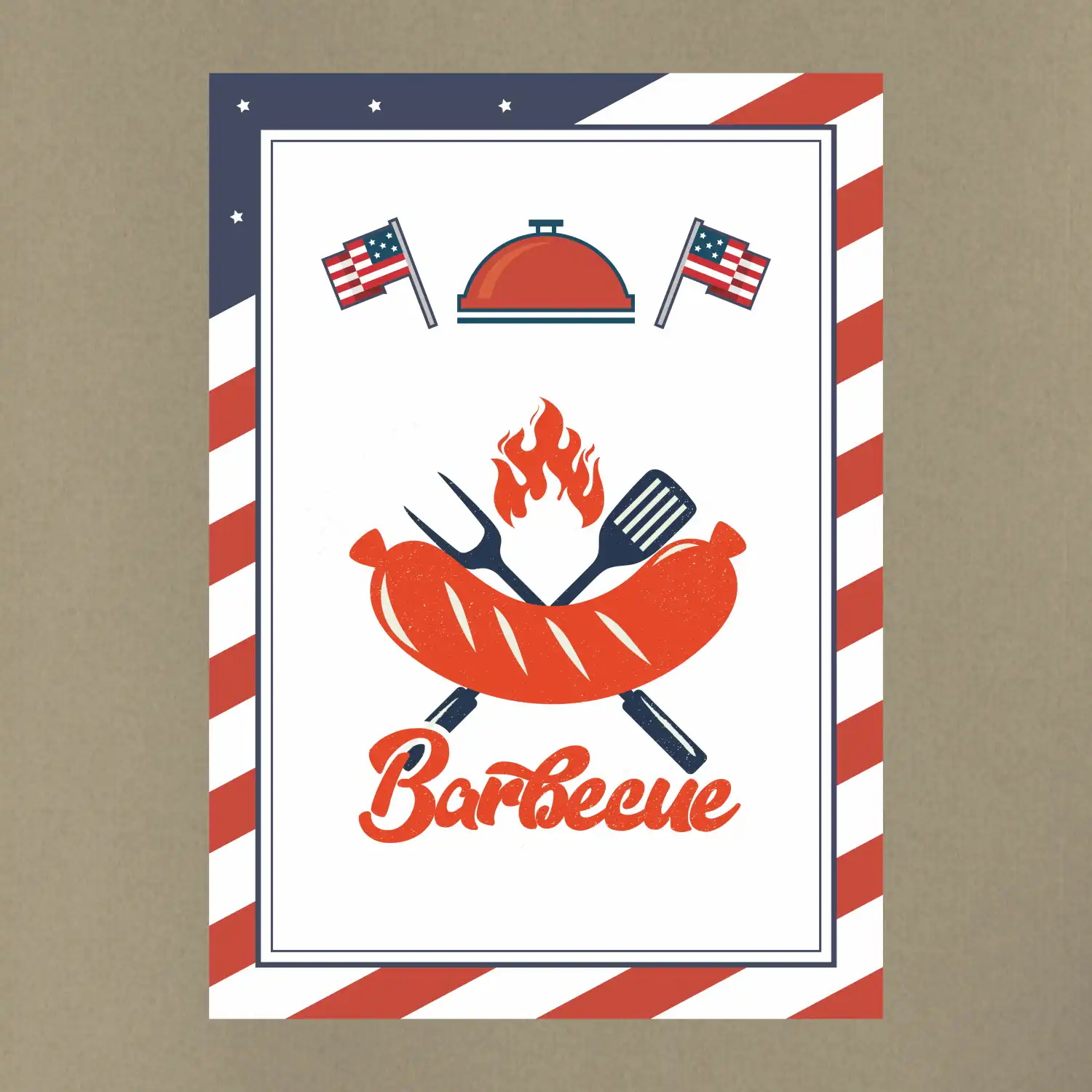 USA BBQ POSTER