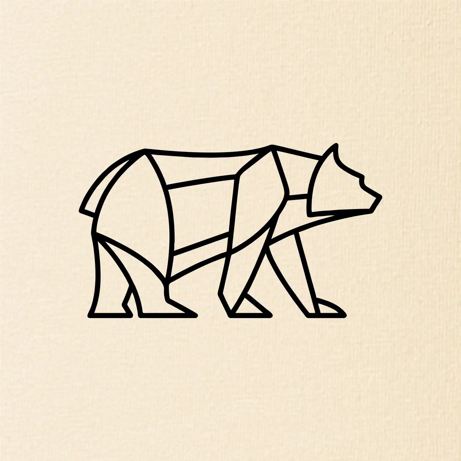 Geometrie lední medvěd chodící